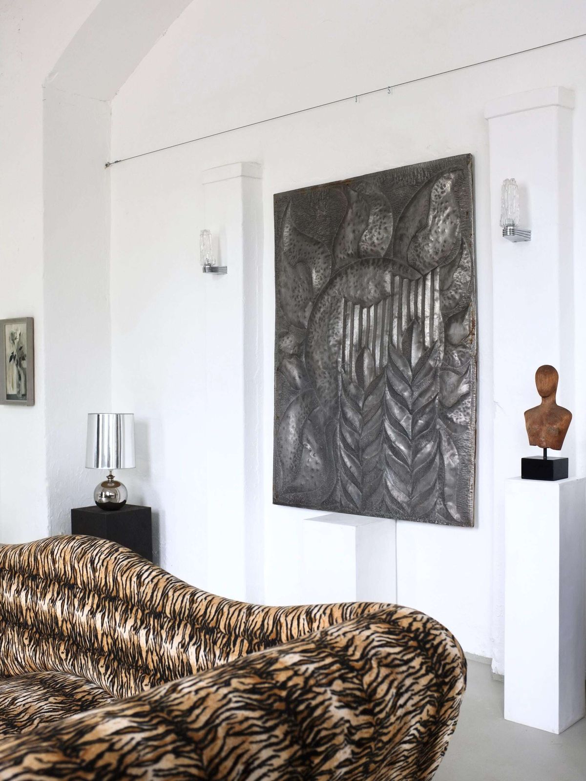 photo furniture Postmodern Animal Print Sofa Extra Large | Germany | 1990s
