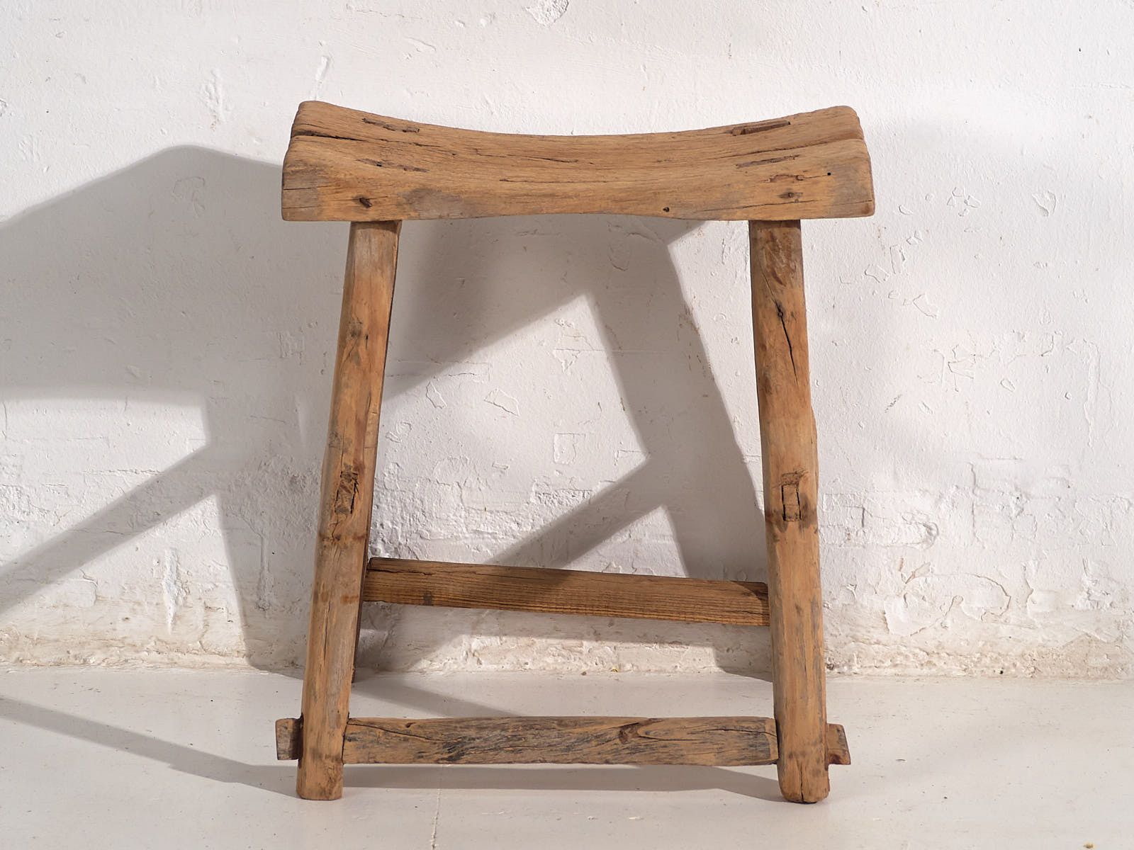 Antique Wabi Sabi Style Stool (C.1900) #3 photo Furniture