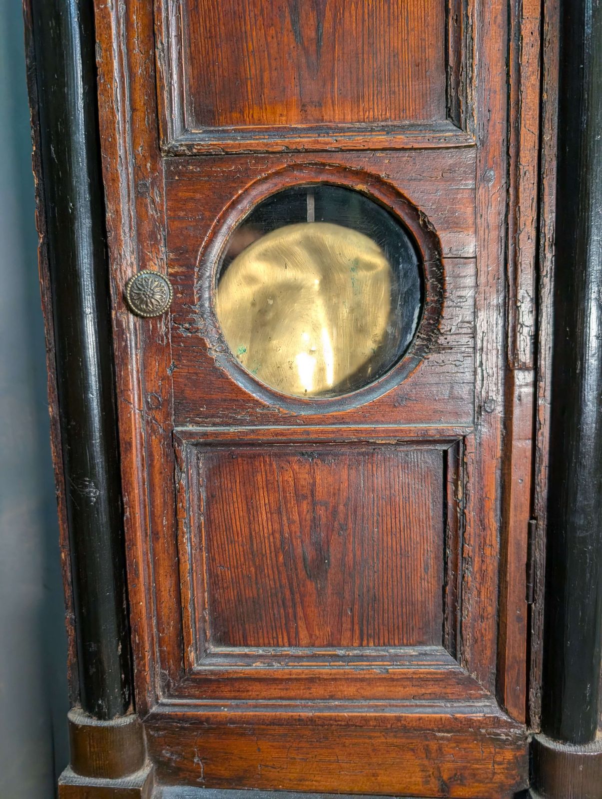 Early 19th Century French Antique Pine Grandfather Clock photo Home Decor