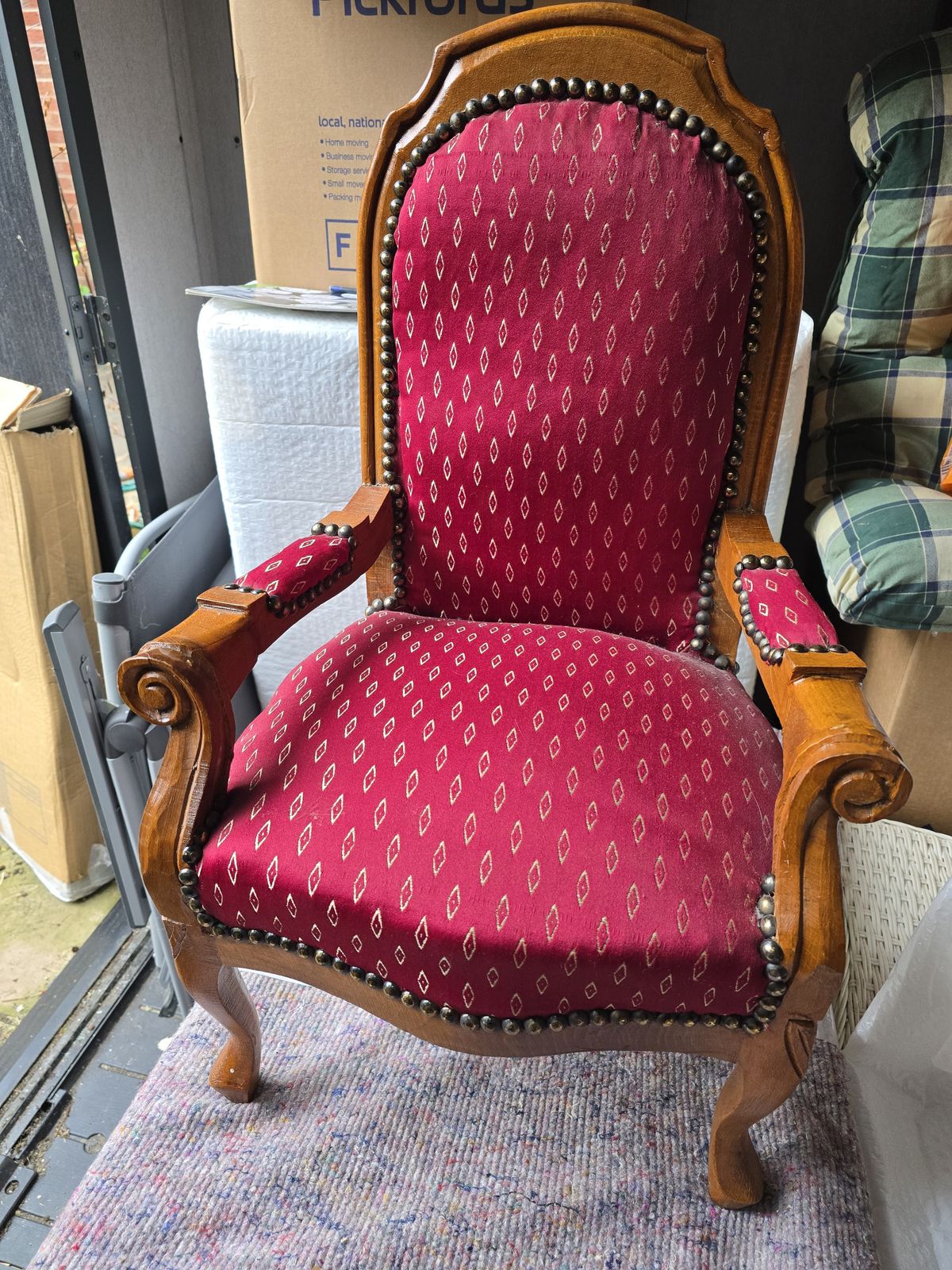 Set Of 3 Child Size Reproduction Louis XIV Style Chairs photo Furniture