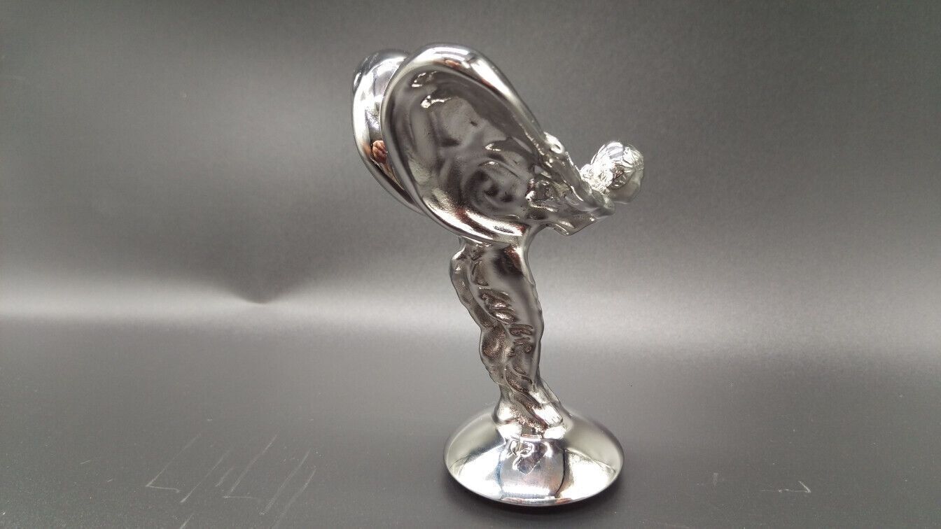 Genuine Rolls Royce Spirit Of Ecstasy Bonnet Hood Emblem Mascot Titanium Silver Rr Cullinan Suv Phantom Ghost Spectre Wraith Dawn Bentley photo Home Decor