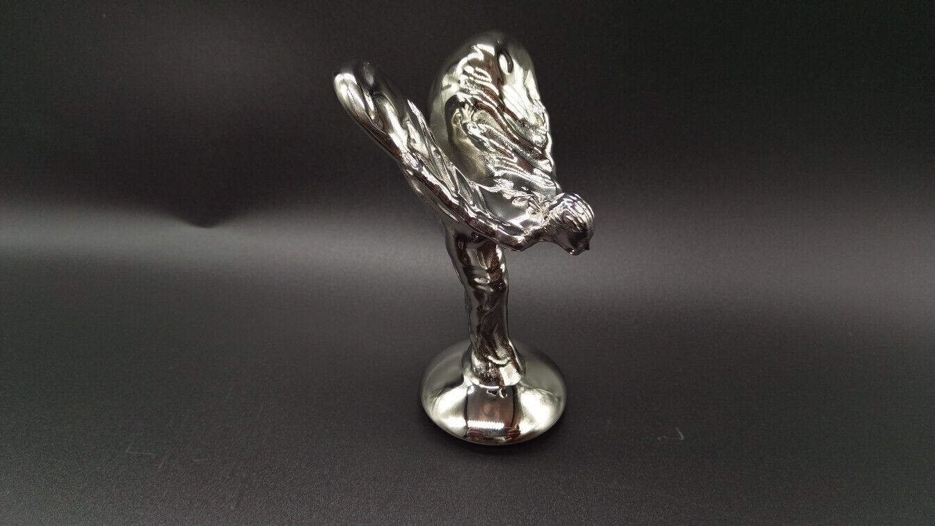 Genuine Rolls Royce Spirit Of Ecstasy Bonnet Hood Emblem Mascot Titanium Silver Rr Cullinan Suv Phantom Ghost Spectre Wraith Dawn Bentley photo vintage