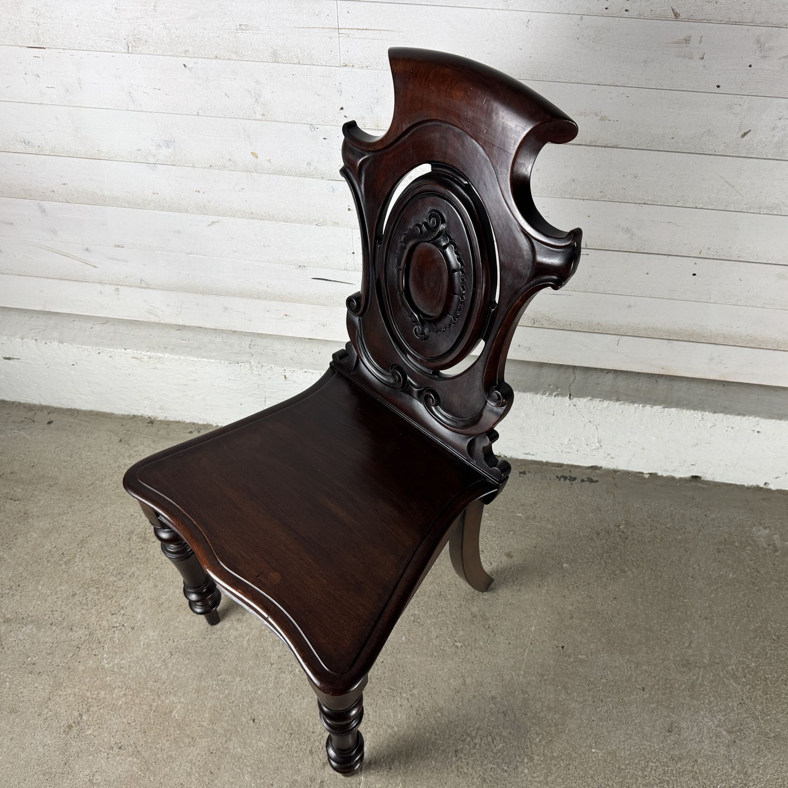 Antique Victorian Mahogany Hall Chair photo furniture