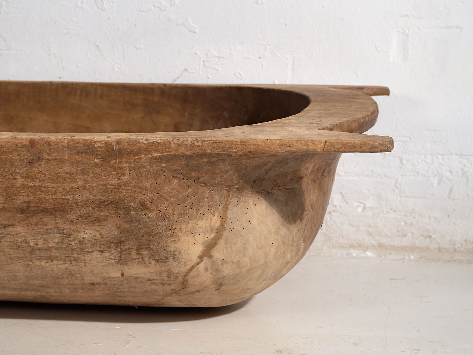 Antique Solid Wood Bowl (C.1900) #14 photo vinterior