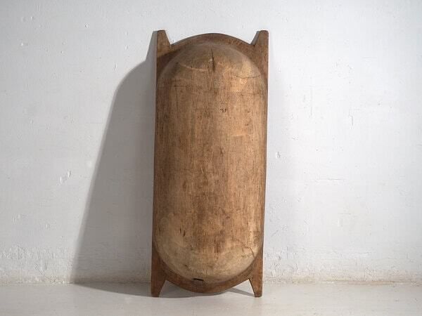 Antique Solid Wood Bowl (C.1900) #14 photo vintage