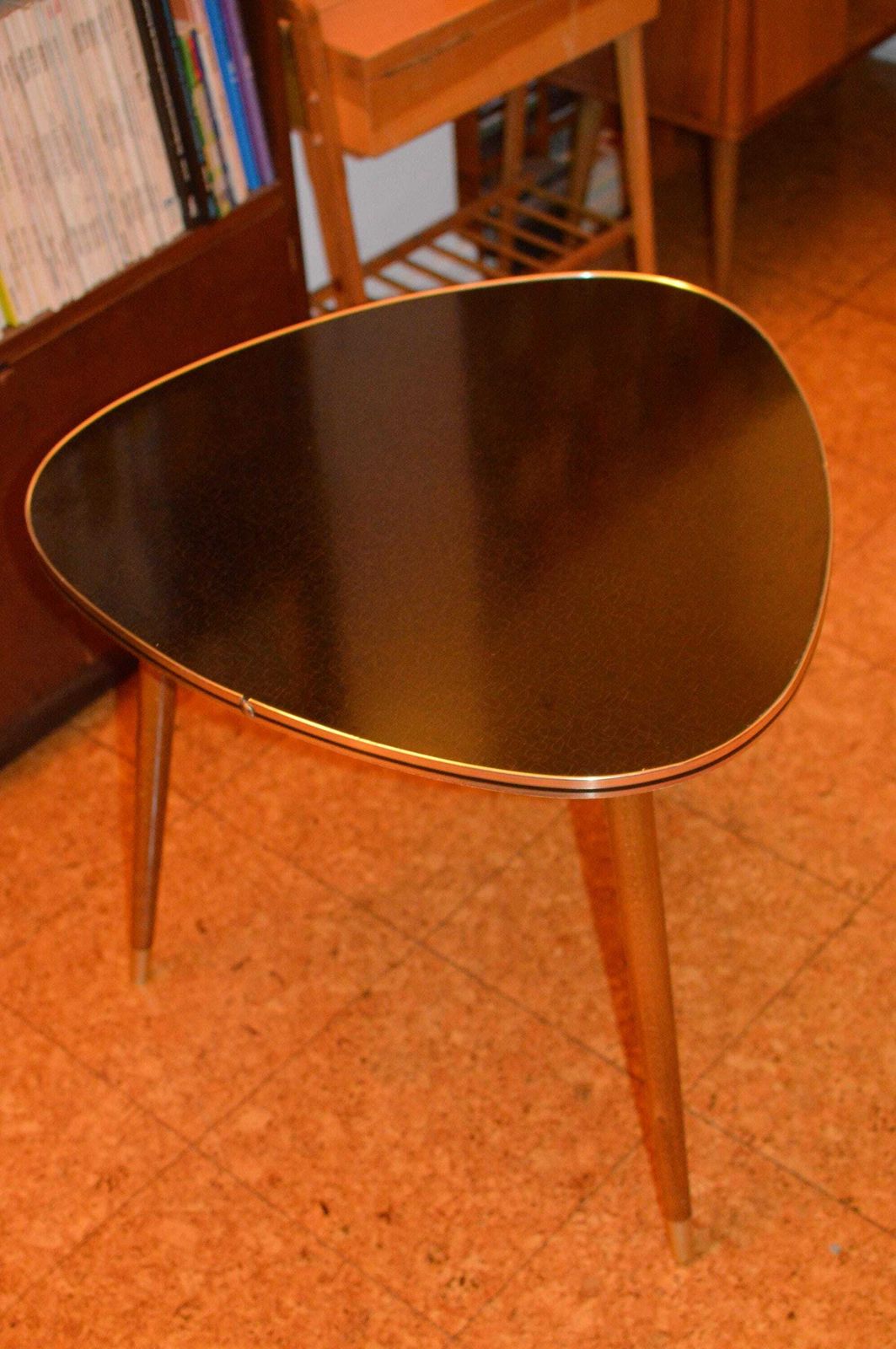 Vintage 50s Mid Century Nordic Modernist Rockabilly Desk Tripod Desk photo buy