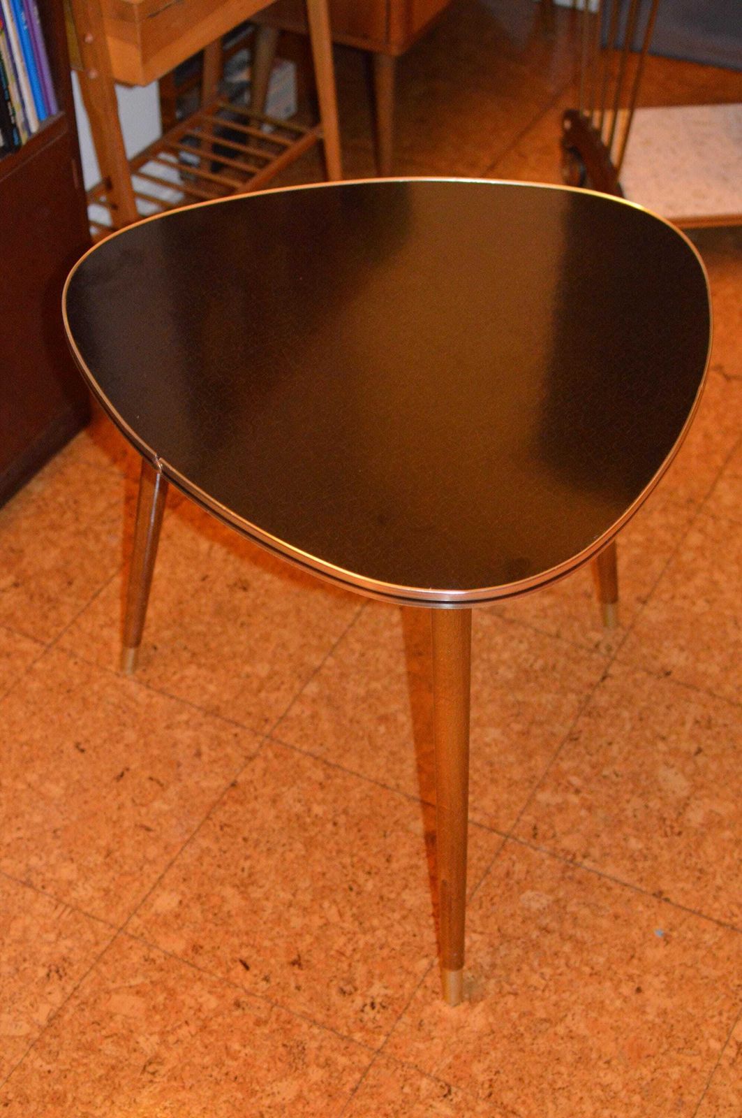 Vintage 50s Mid Century Nordic Modernist Rockabilly Desk Tripod Desk photo vintage
