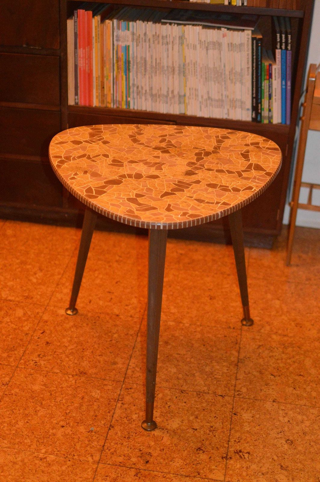 Vintage 50s Mid Century Nordic Modernist Rockabilly Desk Tripod Desk photo vinterior