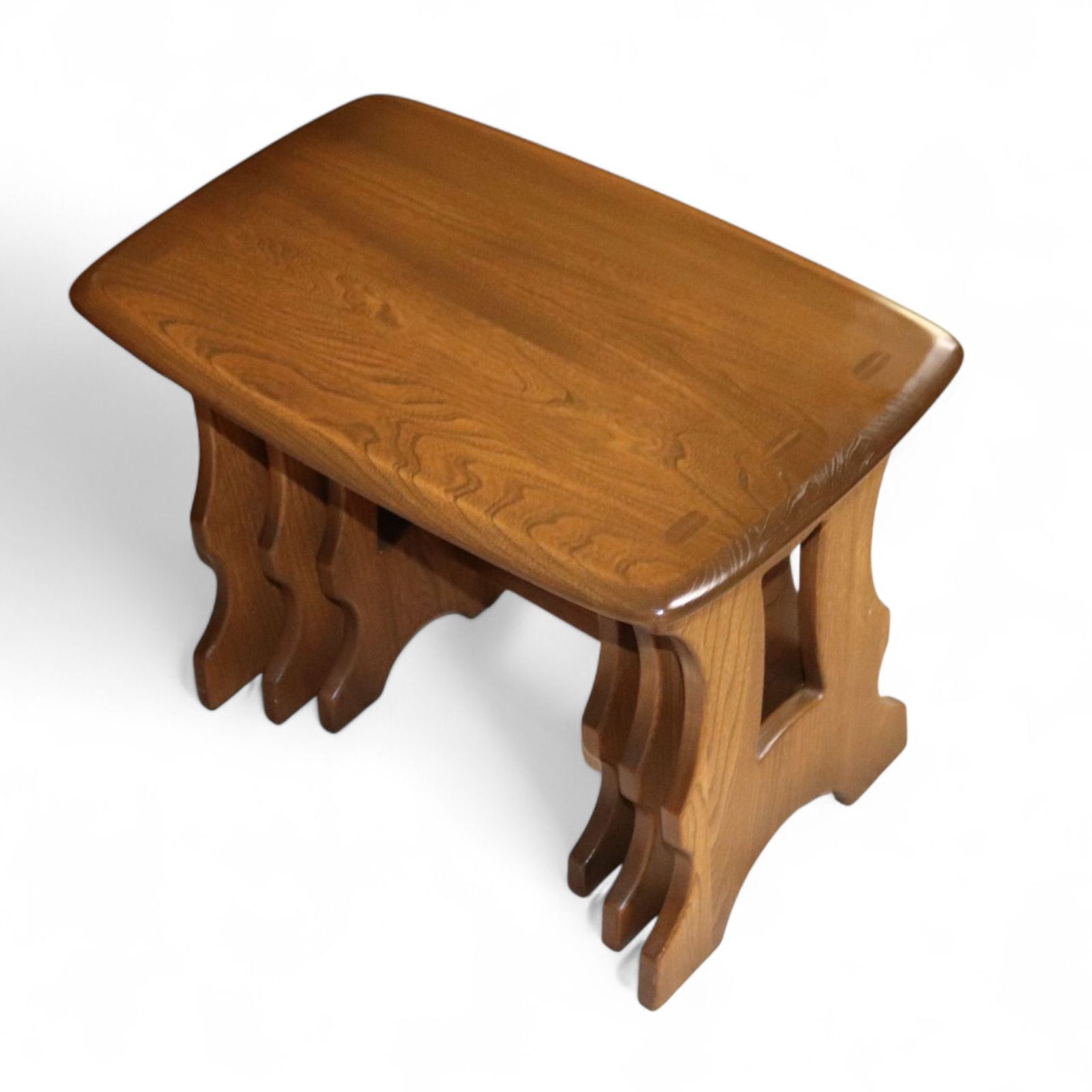 photo for sale Vintage Ercol 'Golden Dawn' Elm Nest Of Tables