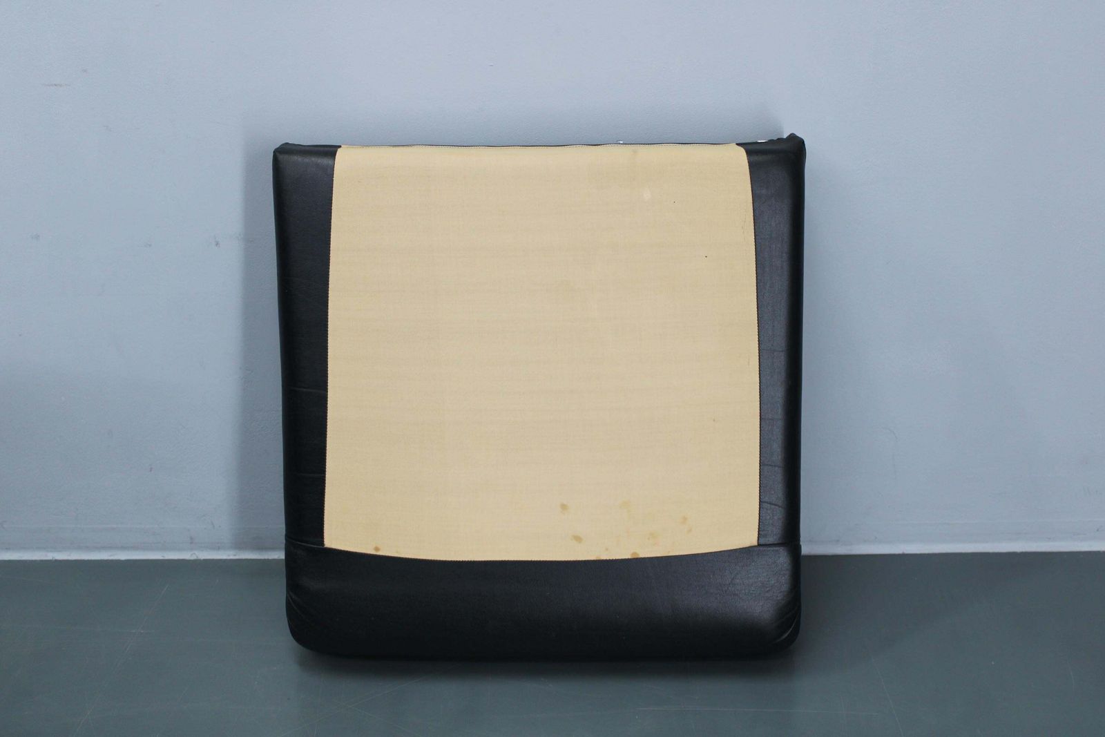 photo furniture 1970s Italian Pompon Armchair In Black Leatherette By Ceriotti