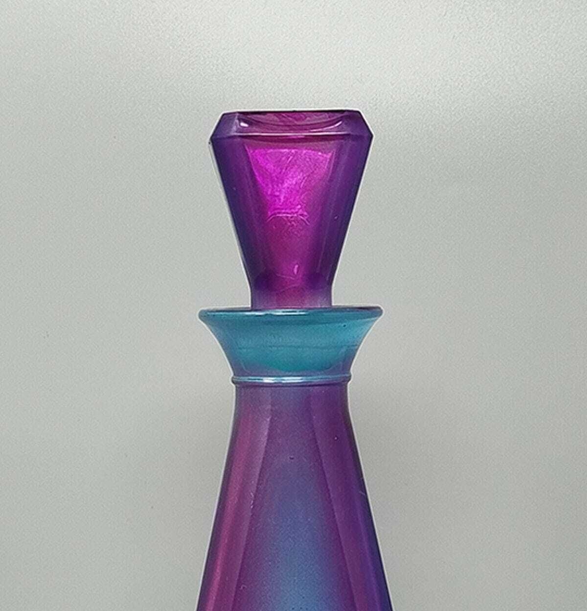 1970s Stunning Decanter Or Decorative Bottle By Luigi Bormioli. Made In Italy photo vinterior