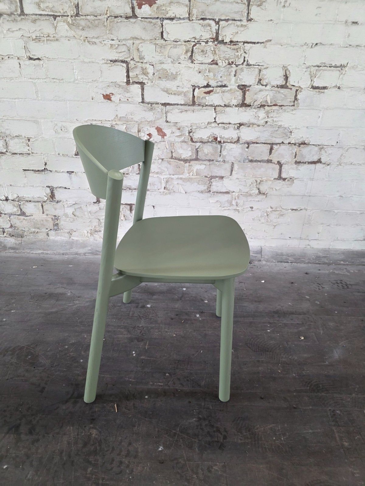 Modus March Stacking Chair In Green photo vinterior