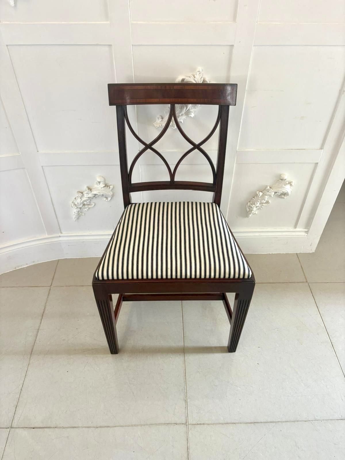 photo for sale Set Of 8 Antique Quality Mahogany Dining Chairs