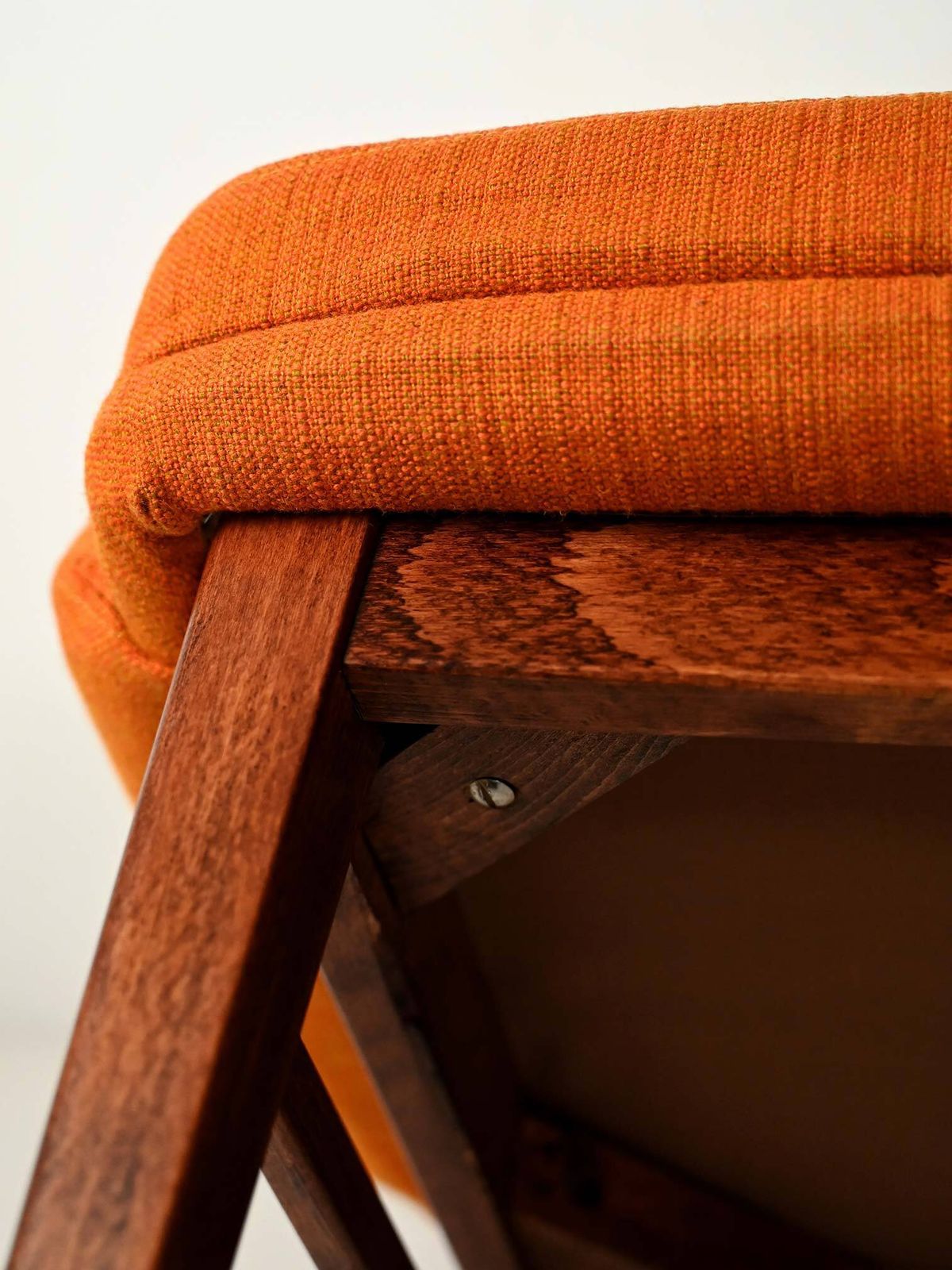 Pair Of Orange Oslosund Armchairs By Kinnarps From The 1950s photo buy
