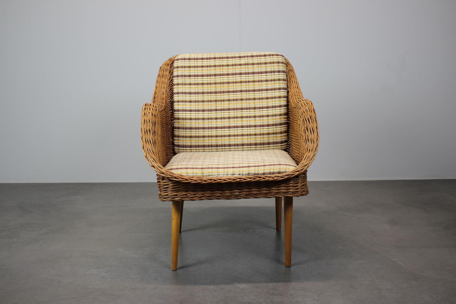 1970s Rattan Armchair By Uluv, Czechoslovakia photo furniture