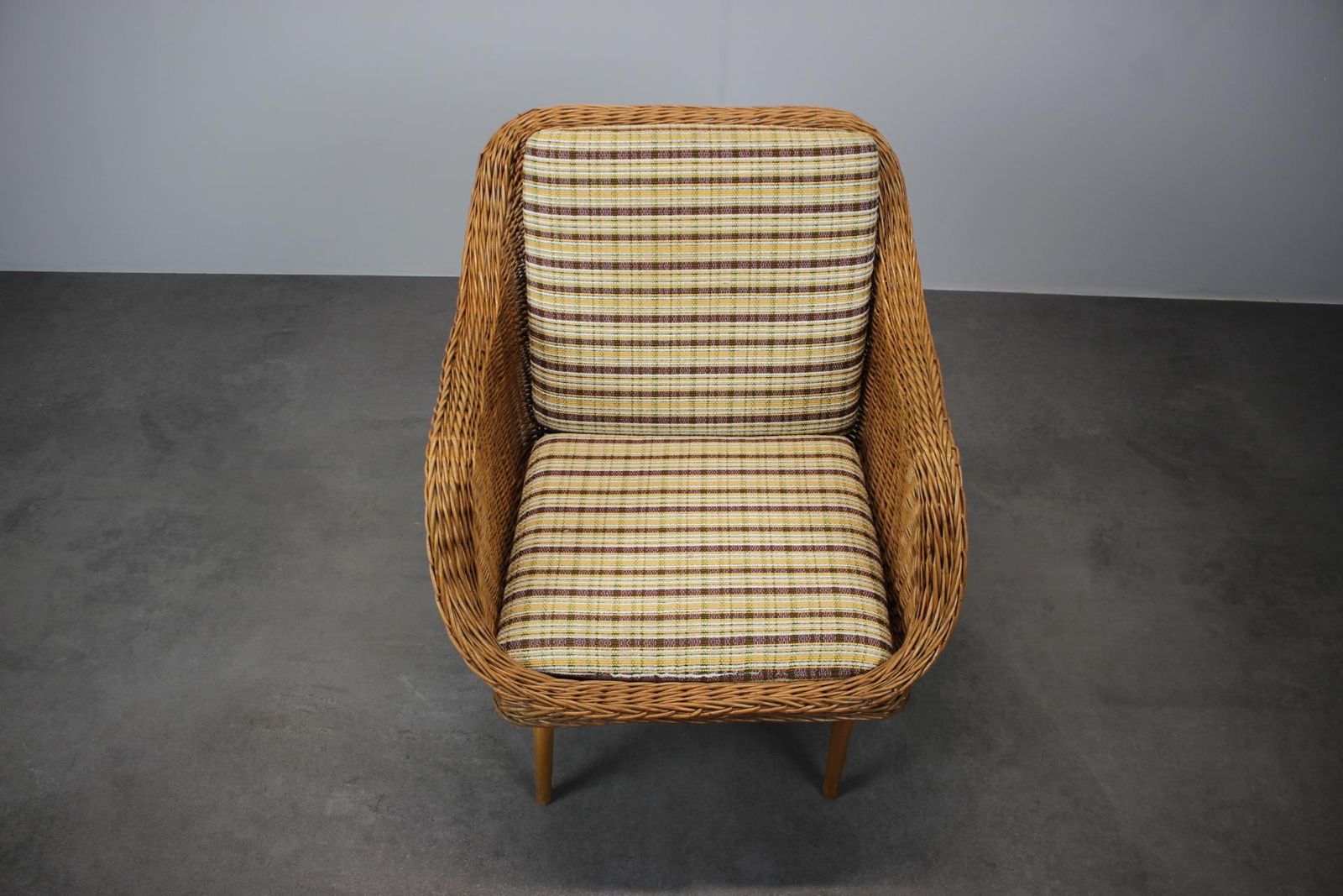 1970s Rattan Armchair By Uluv, Czechoslovakia photo for sale
