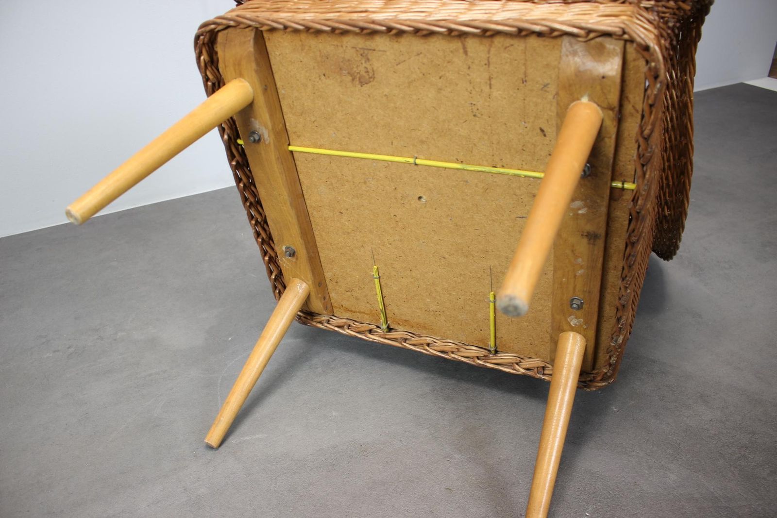 photo furniture 1970s Rattan Armchair By Uluv, Czechoslovakia