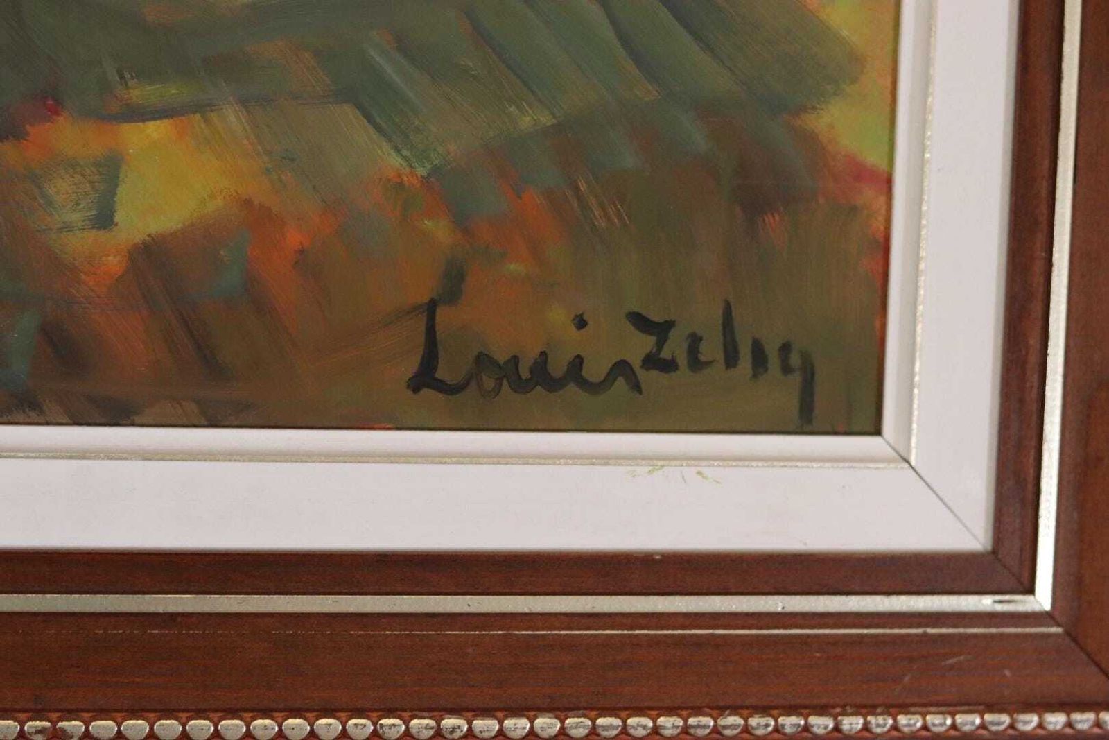 photo for sale Original Mid Century Swedish Oil On Panel – “Afton Skåne” By Louis Zelig – Signed & Framed – 53 × 43 Cm (20.9" × 16.9")