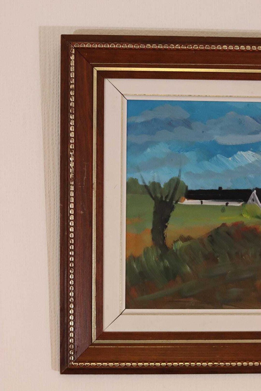 275.0 Original Mid Century Swedish Oil On Panel – “Afton Skåne” By Louis Zelig – Signed & Framed – 53 × 43 Cm (20.9" × 16.9") photo