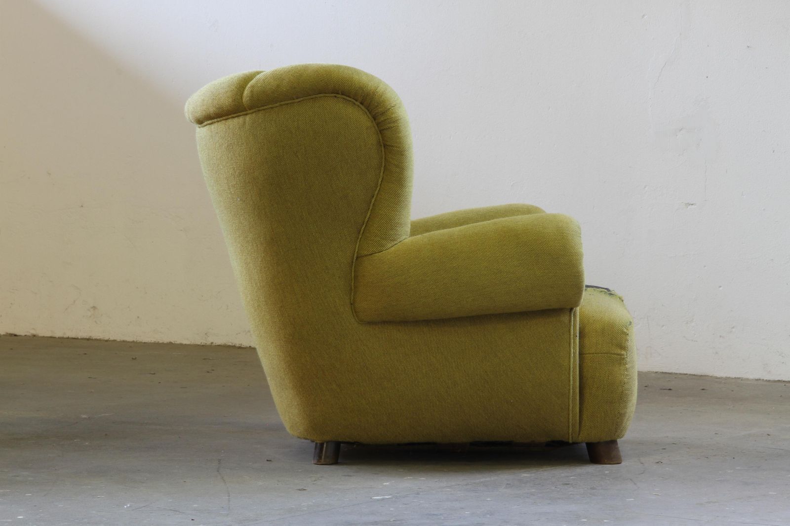 Vintage Iconic Large Upholstered Lounge / Easy Chair From Denmark 1930’s photo Furniture