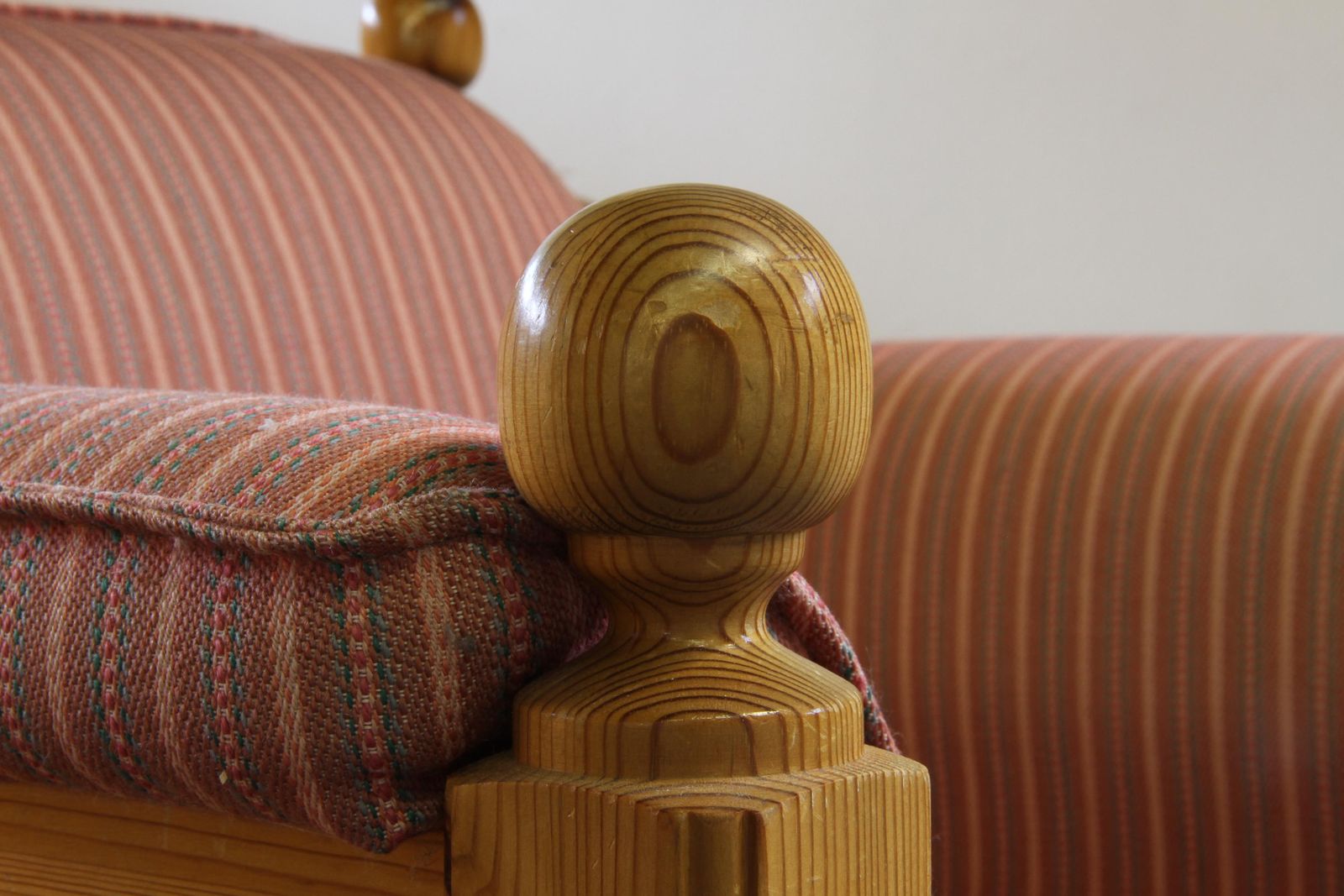 photo buy Vintage Mid Century Danish Pine Lounge Chair, 1970s