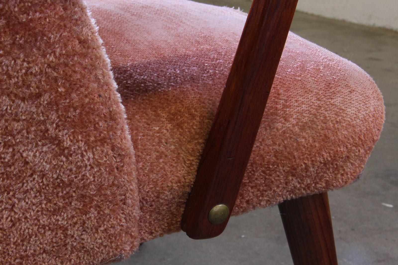 photo vinterior Vintage 50s Teak Organic Modernism Armchair   Scandinavian Design
