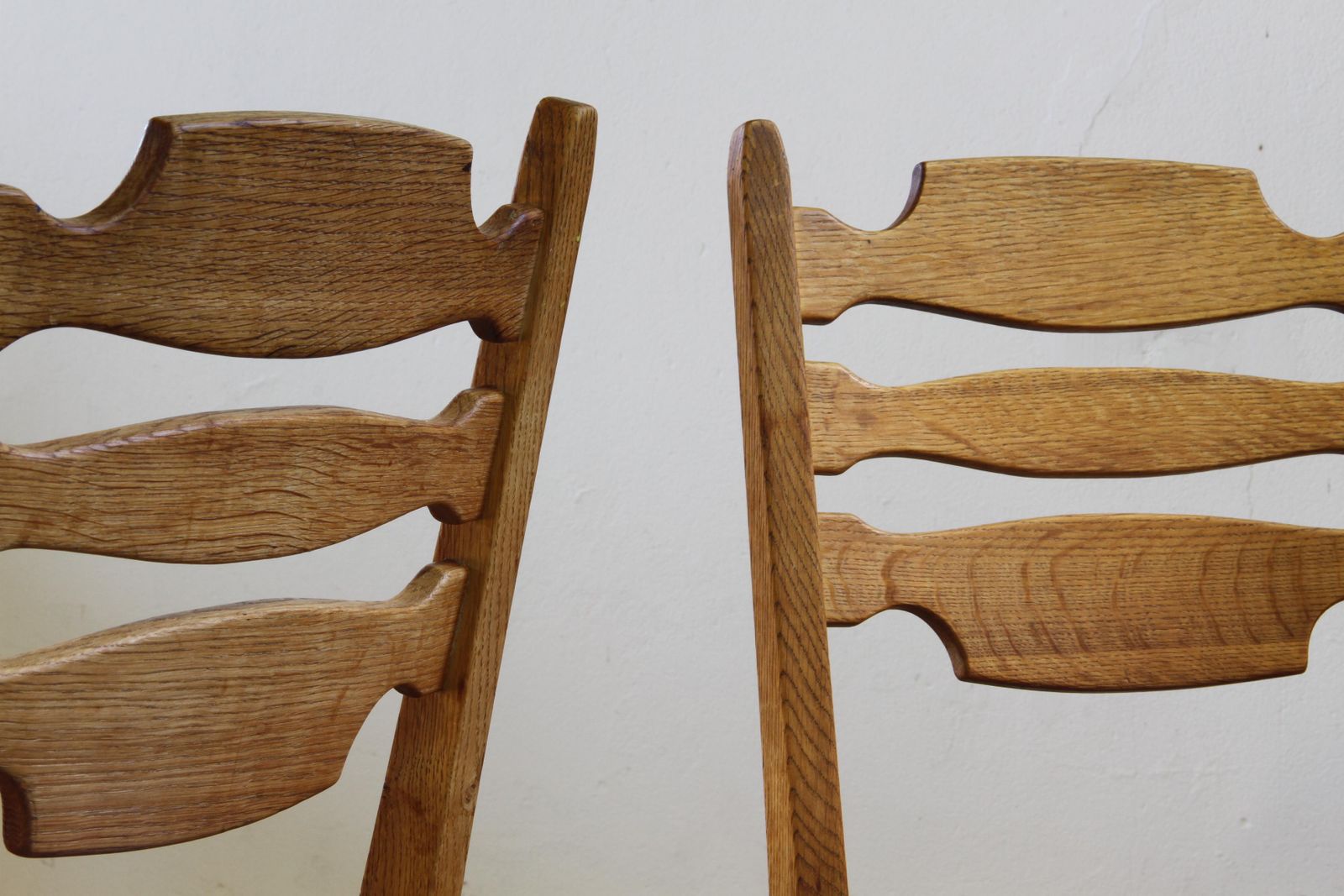 photo buy Vintage 1960s Danish Farmhouse Oak Dining Chairs Style Of Henning Kjærnulf