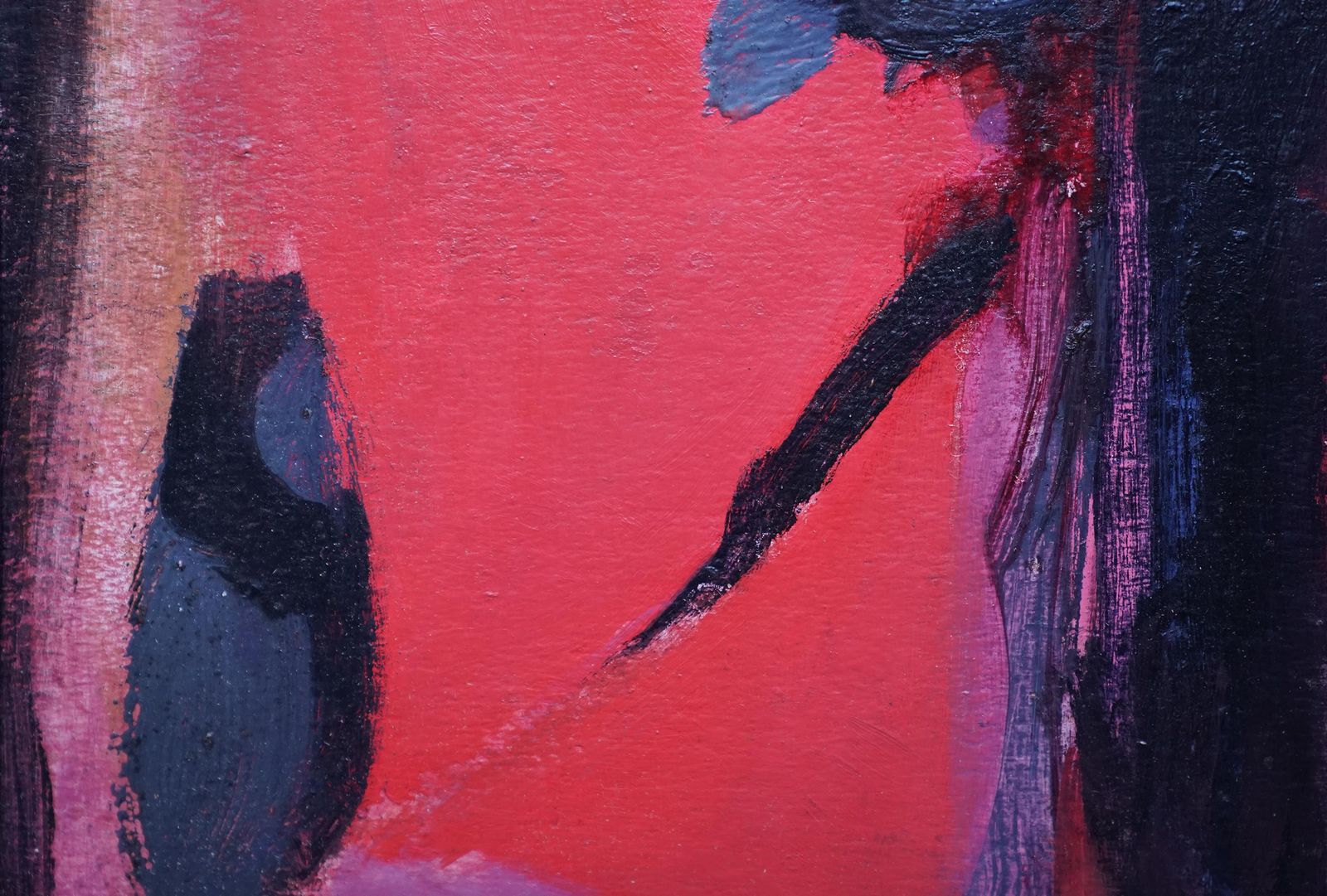 Bernard Kayred Abstract, London 1955   British Abstract Expressionist Art Oil Painting1955 photo vinterior
