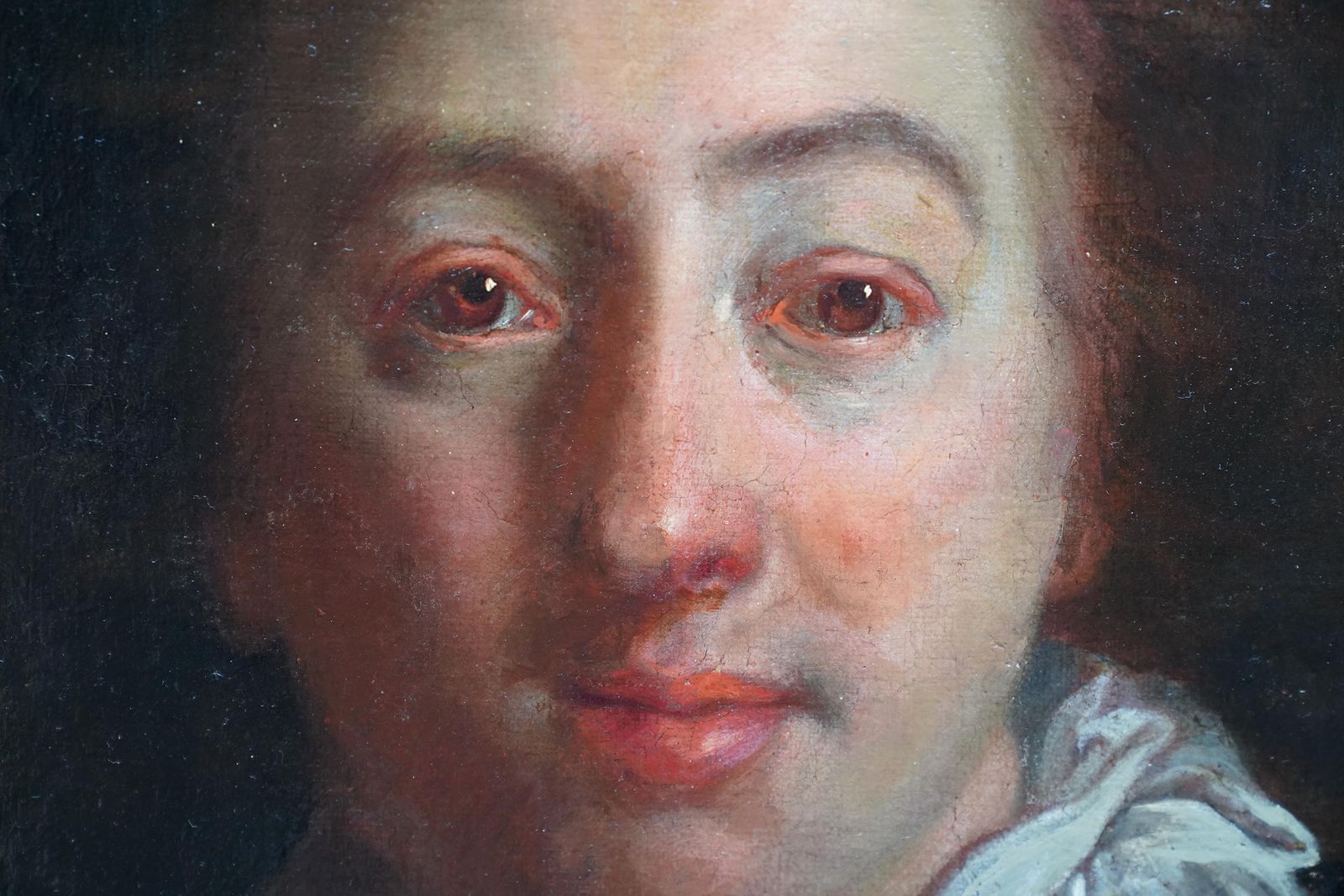Self Portrait Of Artist   French 18th Century Art Old Master Oil Paintingcirca 1720 photo 12209.0