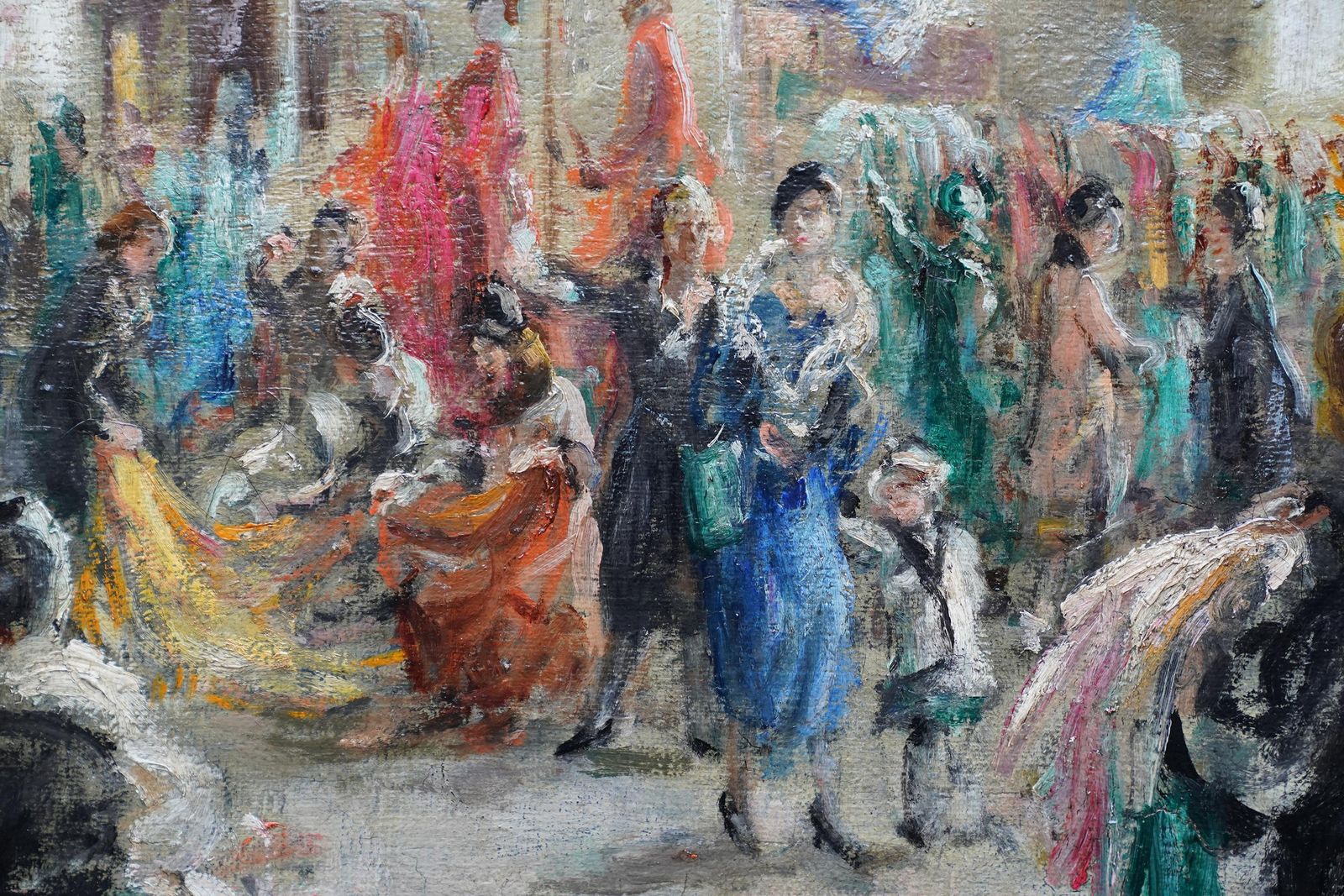 photo furniture Leonard Fullerharrod's Dress Department Interior   British Impressionist Art Oil Paintingcirca 1940