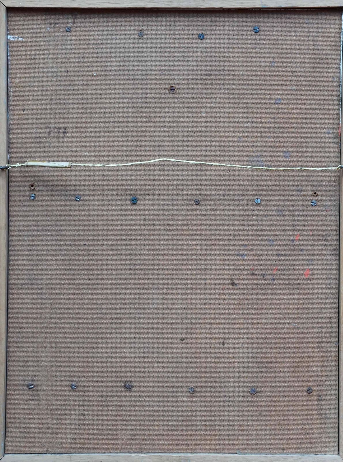 photo furniture Peter L Fieldgreen With Red Assemblage Abstract Landscape   British Fifties Artcirca 1955