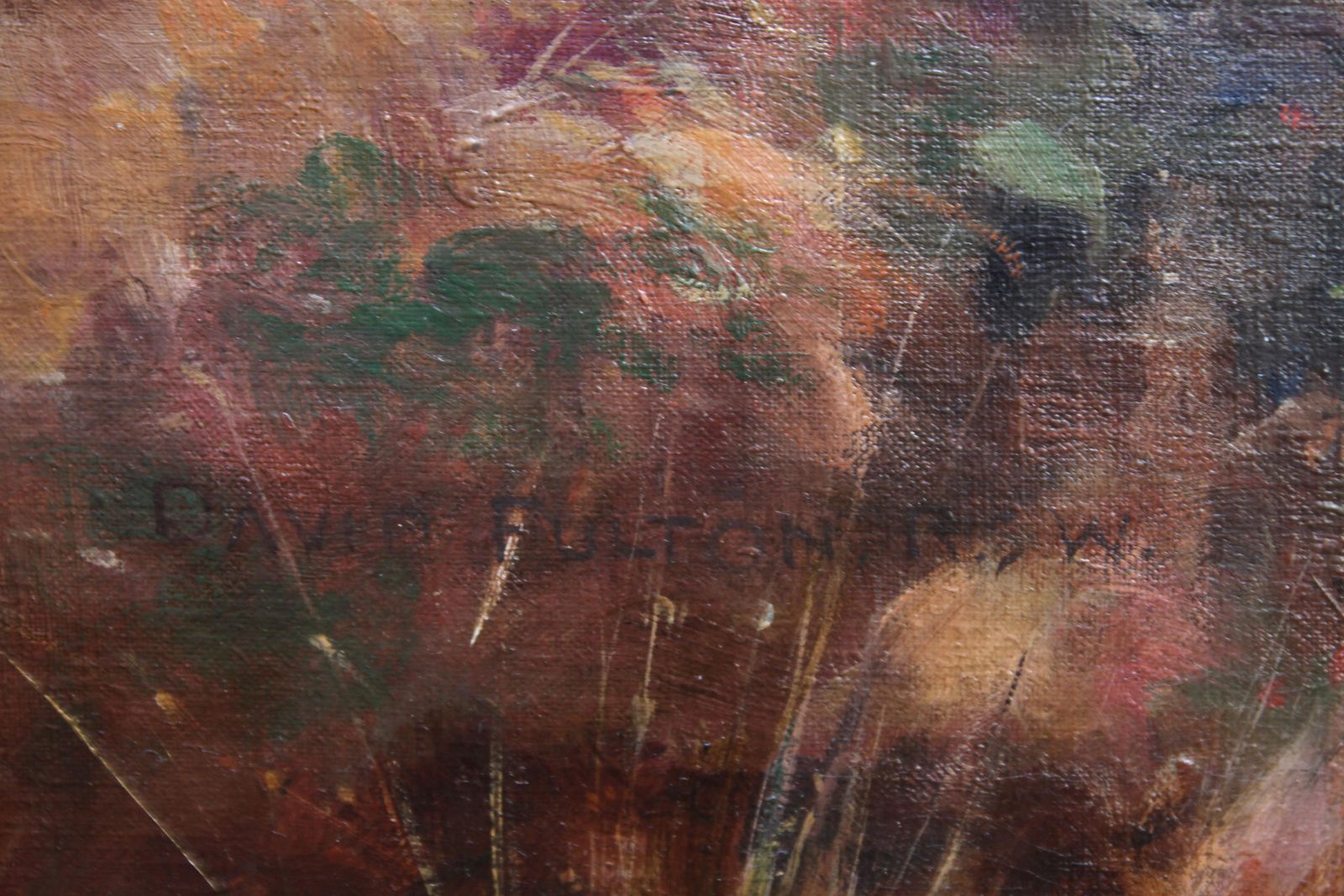 photo furniture David Fultonpastoral Landscape   Scottish Art 1900 Impressionist Landscape Oil Paintingcirca 1900