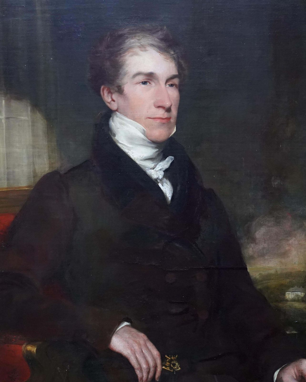 Portrait Of William Cooper   British Victorian Art Male Portrait Oil Paintingcirca 1836 photo for sale