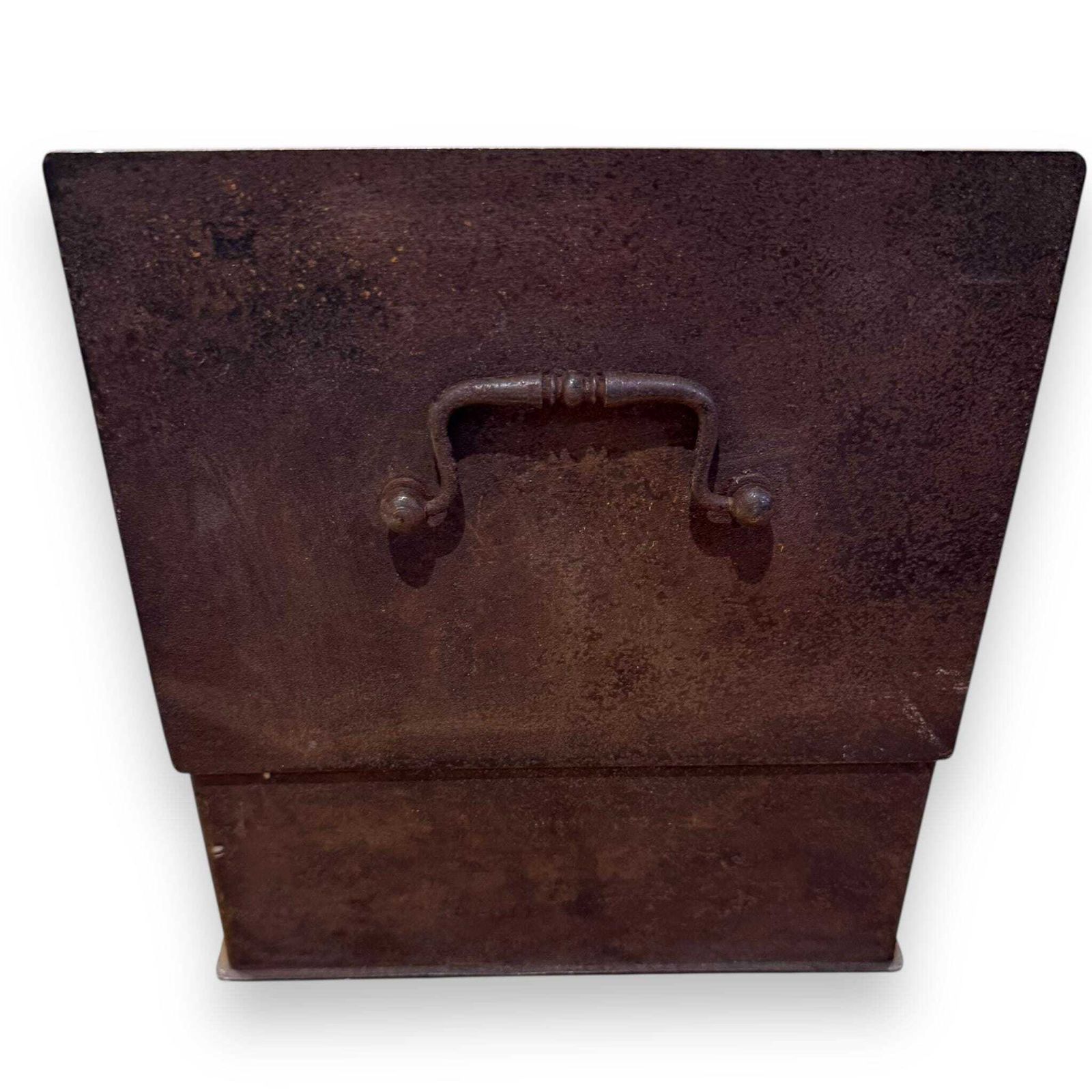 Antique 19th Century Military Steel Lockbox With Key – Strong Box – Industrial Decor photo 150.0