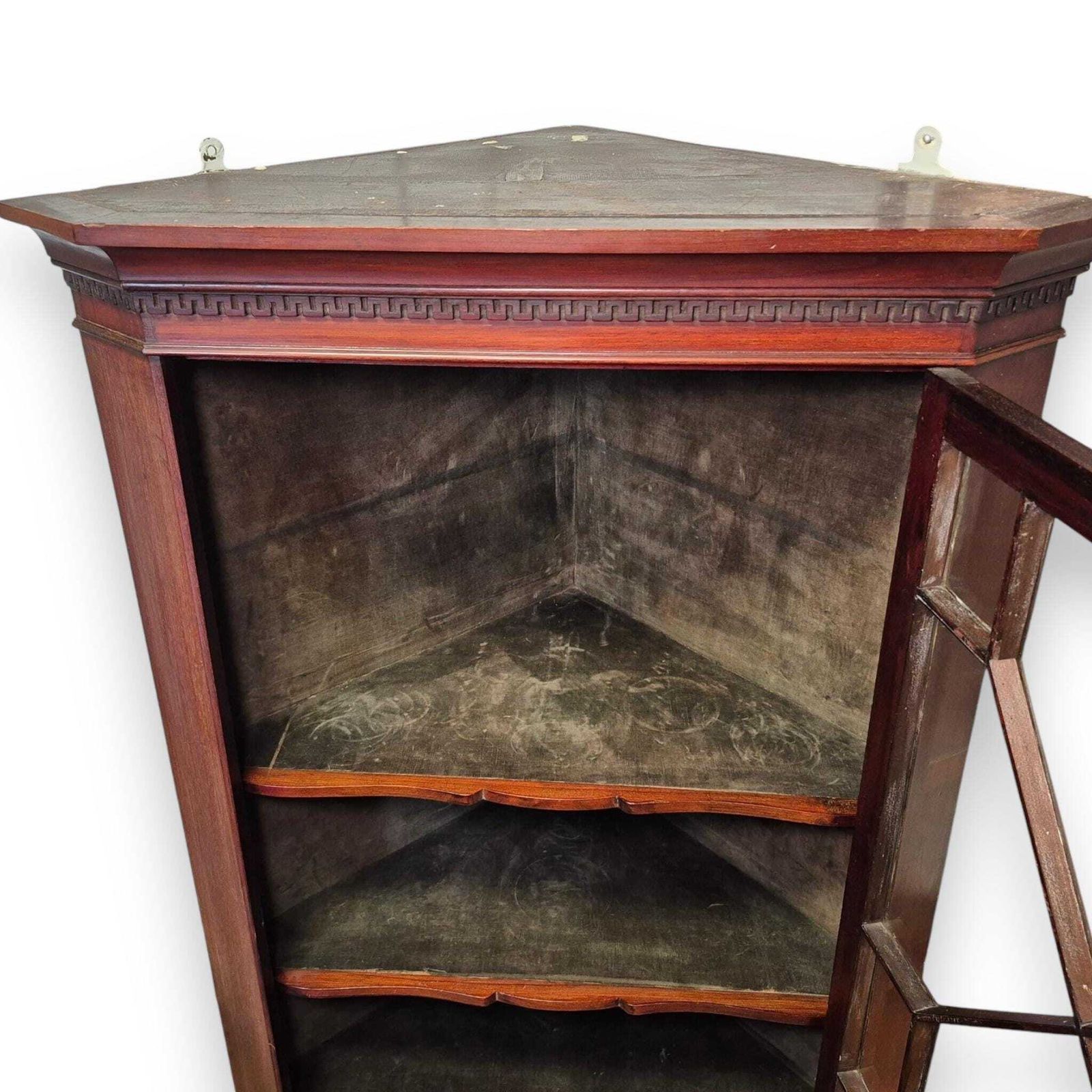 Antique George III Mahogany Corner Cabinet: Glazed Georgian Display photo vinterior