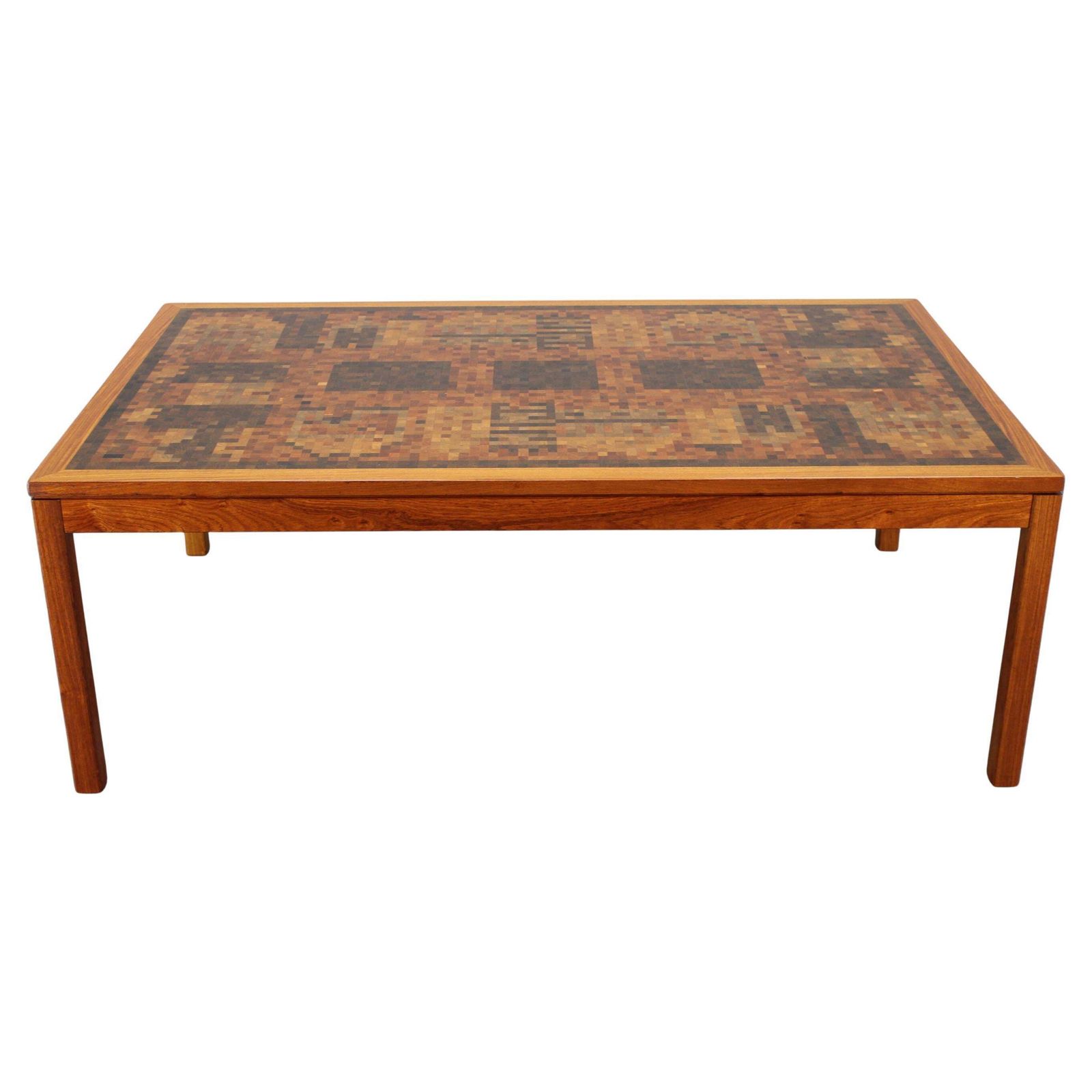 1980s Danish End Grain Mosaic Coffee Table By Middelboe & Linduma For Tranekaer