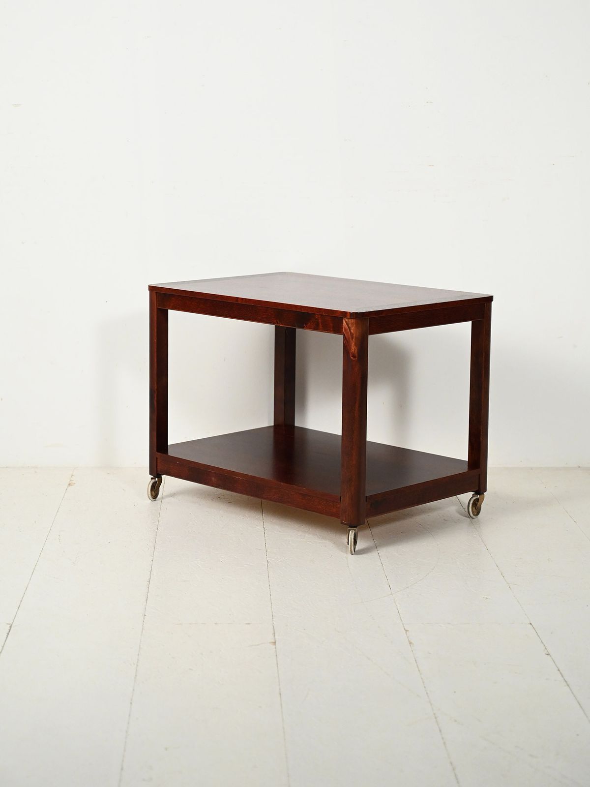 Mahogany Trolley From The “Stockholm Collection” Series By Ikea photo for sale
