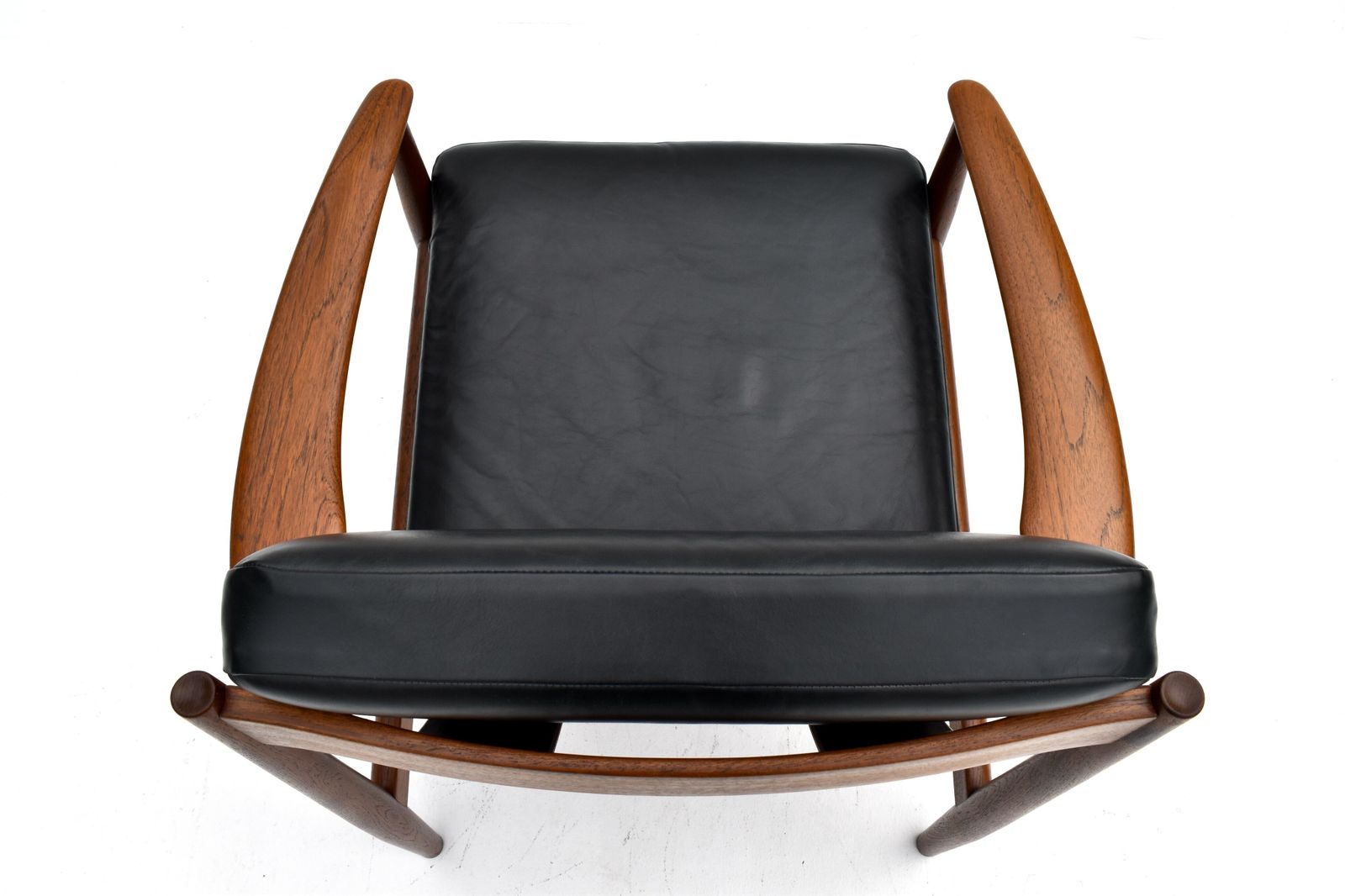 Grete Jalk Teak And Leather Lounge Chair photo buy