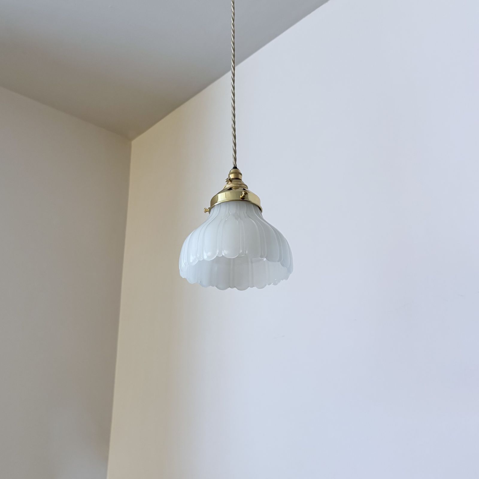 Moonstone Frill Glass Shade photo Lighting