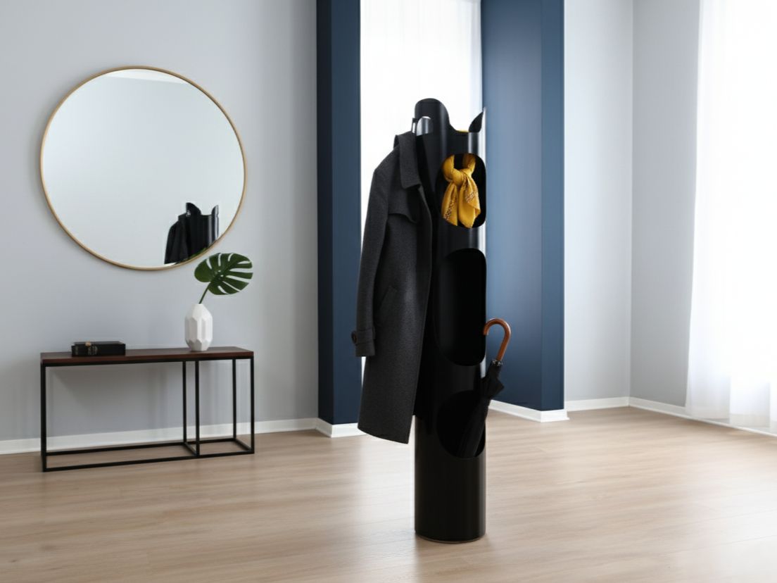 Iconic "Kerguelen" Coat Rack By Enzo Mari For Danese Milano 1970s photo furniture