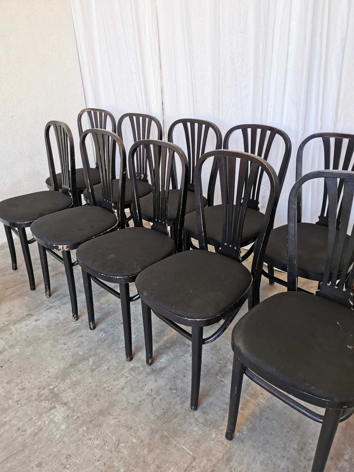 1 Of 11 Vintage Stol Kamnik Black Dining Chair: 1970s Yugoslavian Mid Century Modern photo for sale