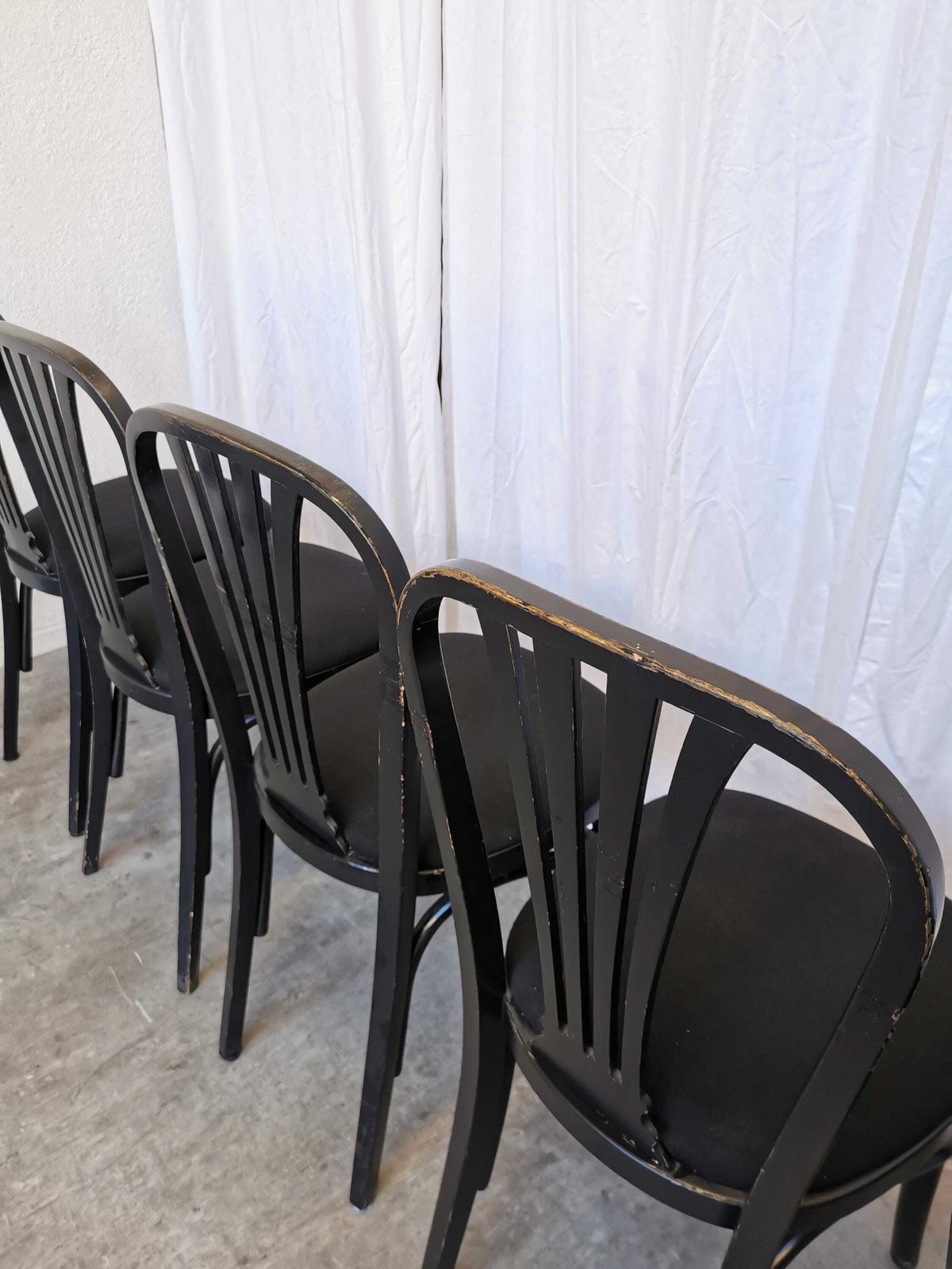 1 Of 11 Vintage Stol Kamnik Black Dining Chair: 1970s Yugoslavian Mid Century Modern photo 171.0