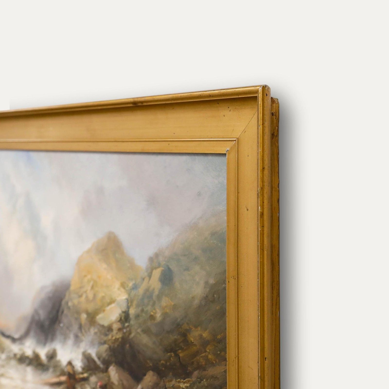 William James Durant Ready (1823 1873) Framed Oil, A Stranded Sailor photo 550.0