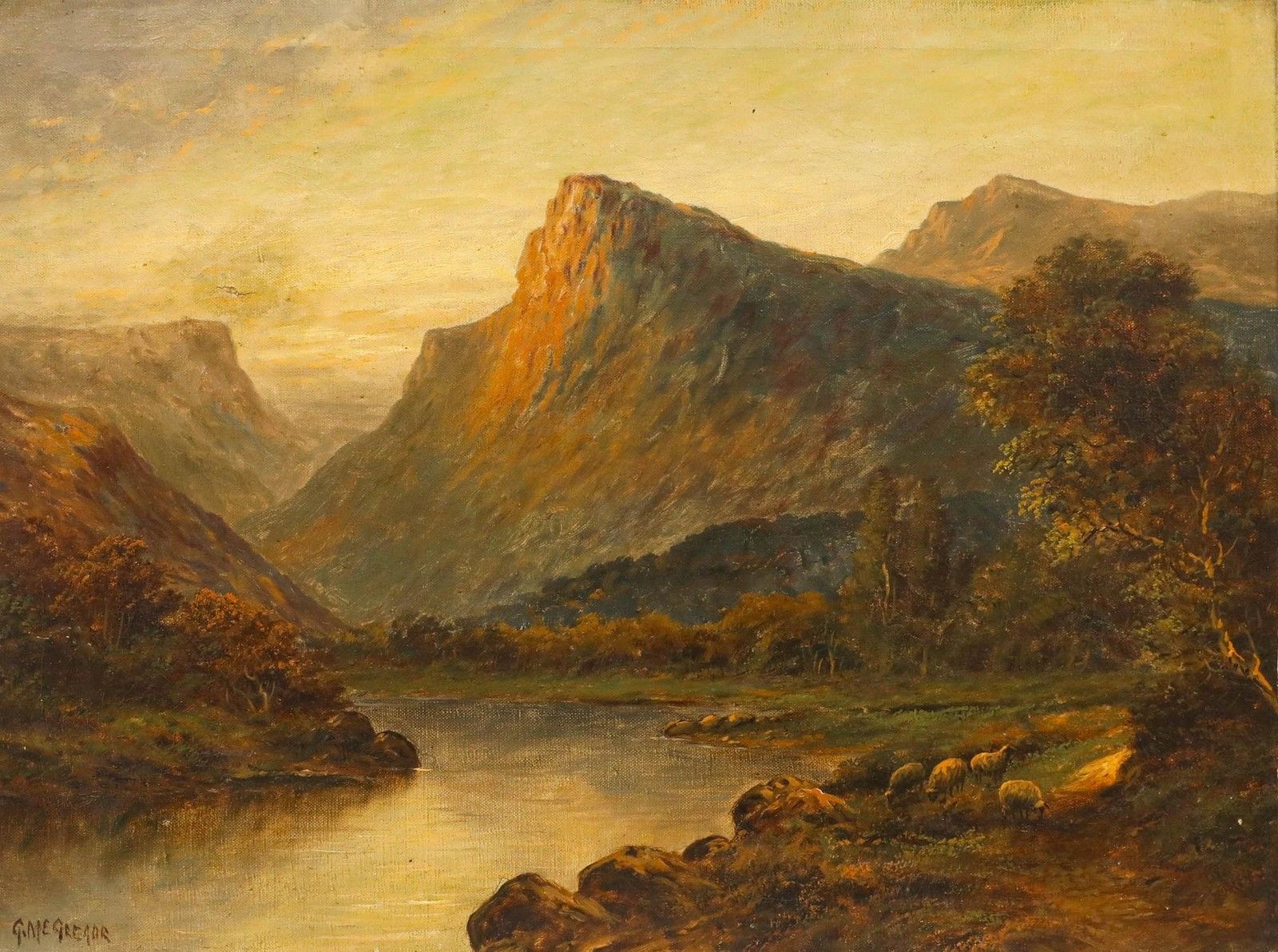 Francis E. Jamieson (1895 1950) Early 20th Century Oil, View From The Valley photo furniture