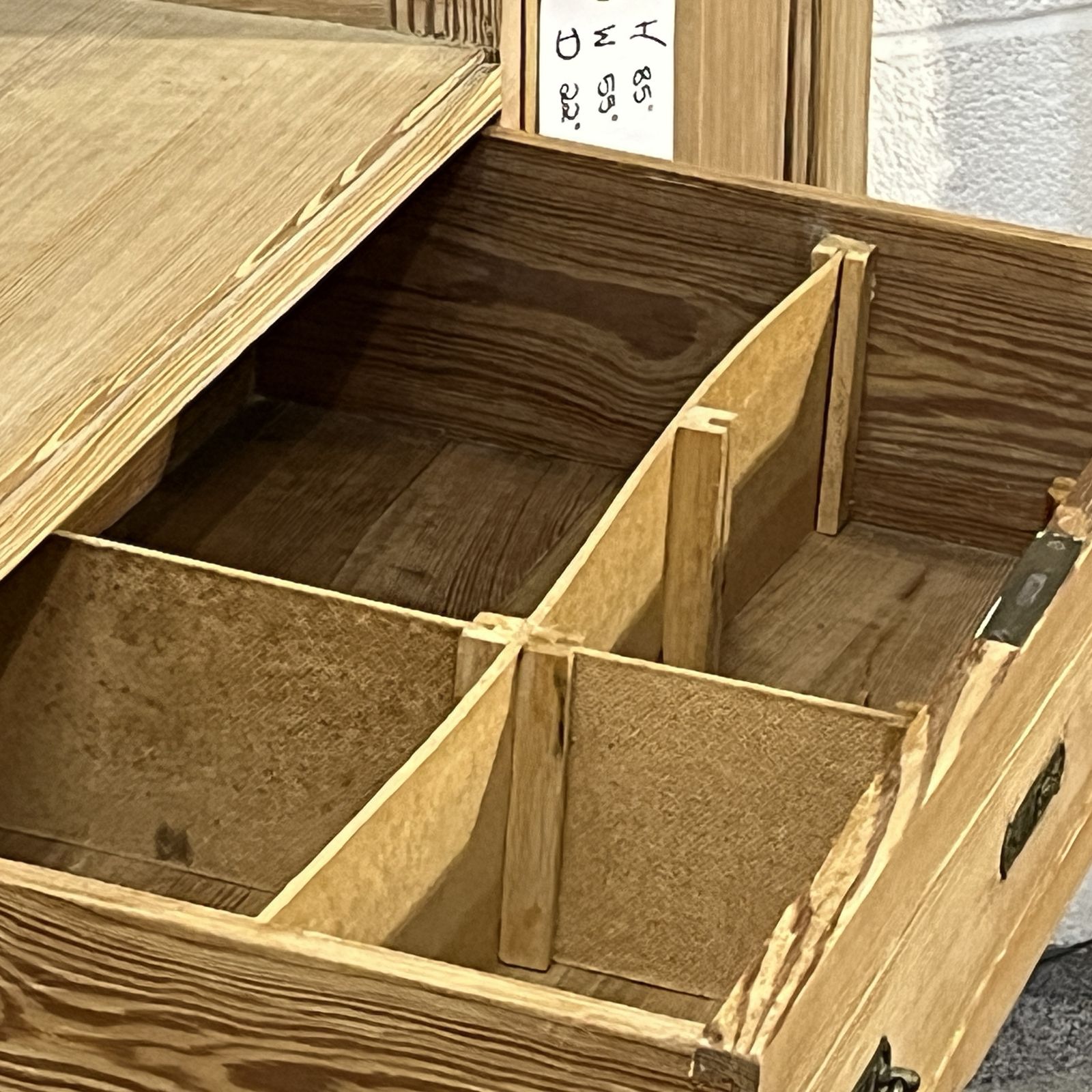 photo furniture Very Quirky Antique Pine Cupboard Unit With Drawers (Partially Dismantles)