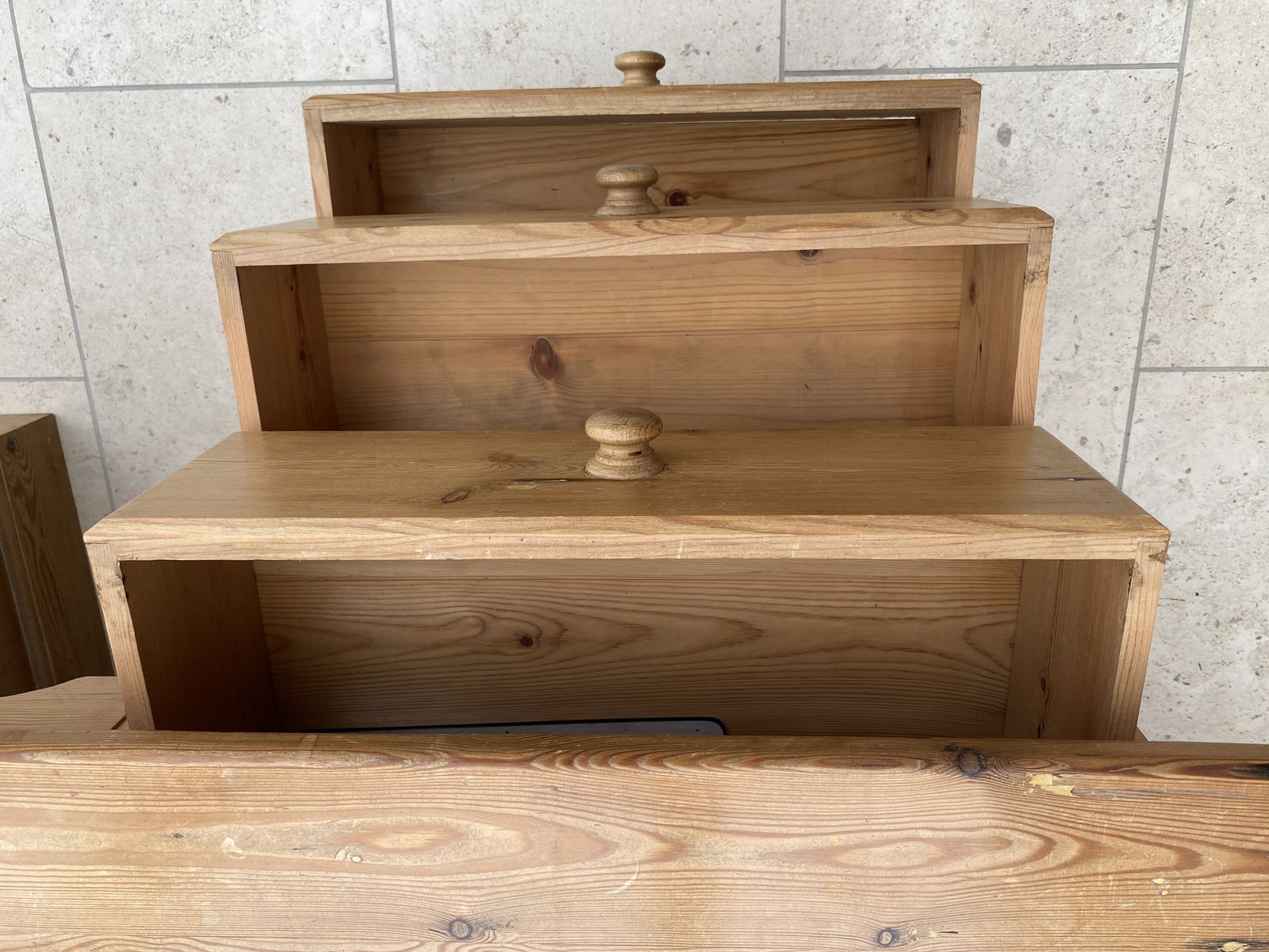 Reduced.  Vintage Pine  Dresser/Desk  Handmade For Ourselves Over 50  Years Ago From Reclaimed Canadian Redwood Pine. photo buy