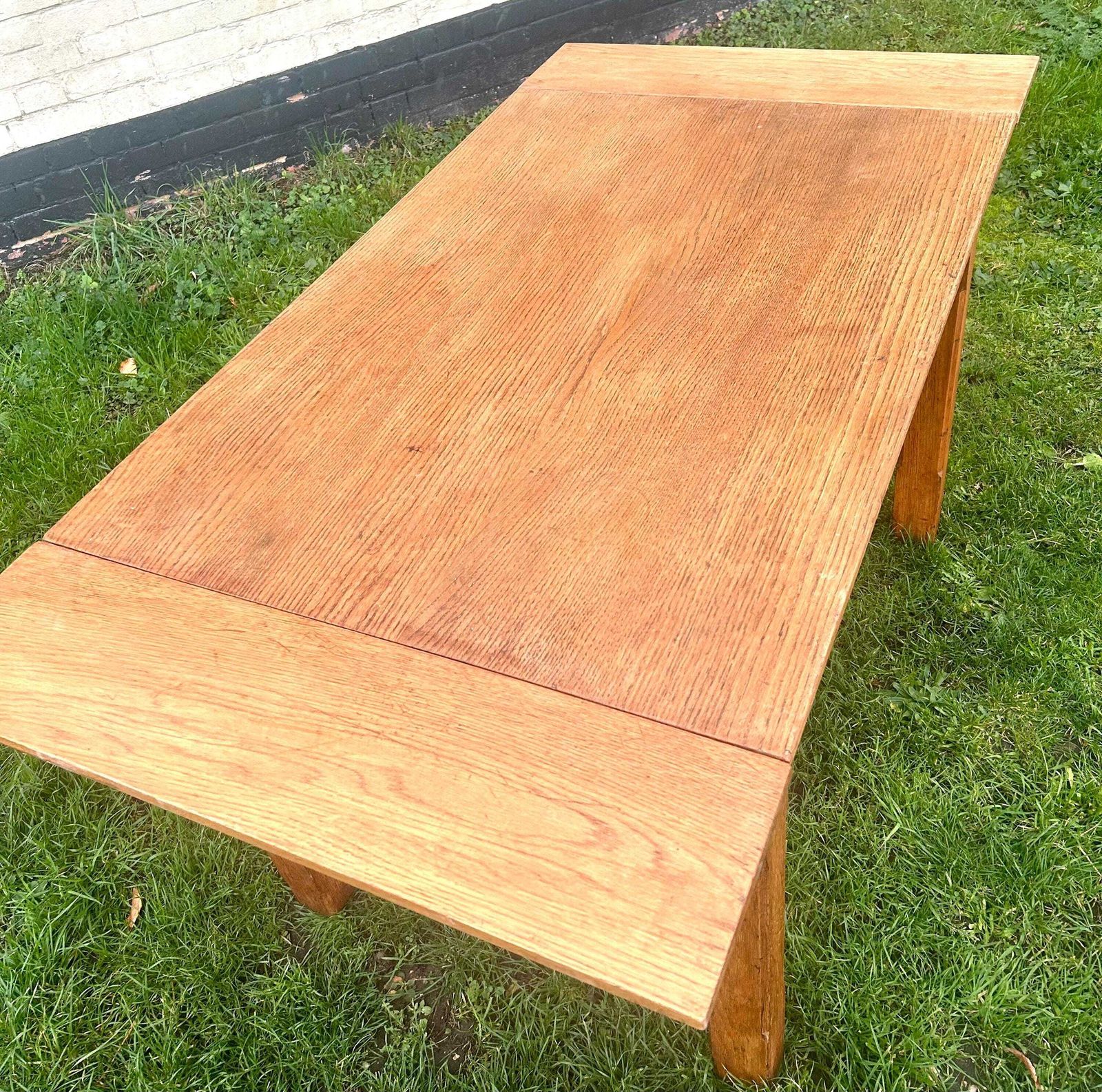 Victorian Oak Vestry Table Vintage Rustic Industrial Desk Office Wooden Old Wooden Side Antique Kitchen Arts And Crafts Dining Console photo vinterior