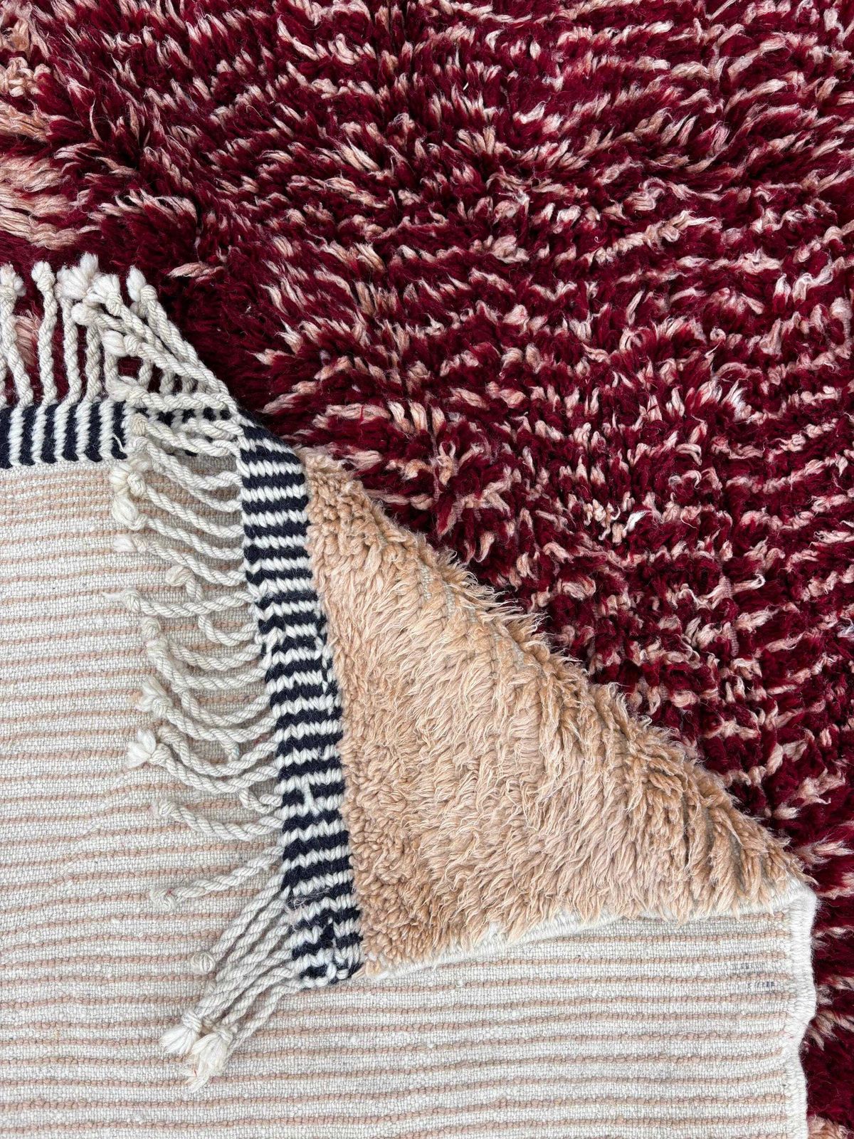 Modern Moroccan Mrirt Wool Rug 250x250 Cm – Abstract Handwoven Berber Carpet With Bold Colors Square Rug For Living Room photo for sale