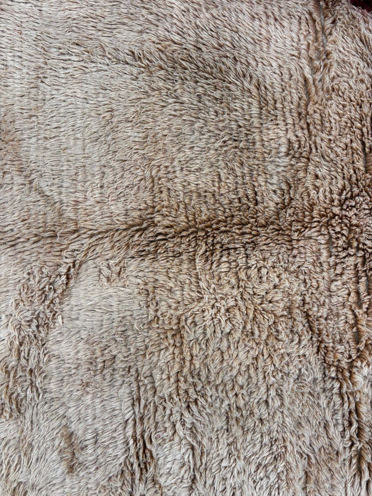Textiles Modern Moroccan Mrirt Wool Rug 250x250 Cm – Abstract Handwoven Berber Carpet With Bold Colors Square Rug For Living Room photo