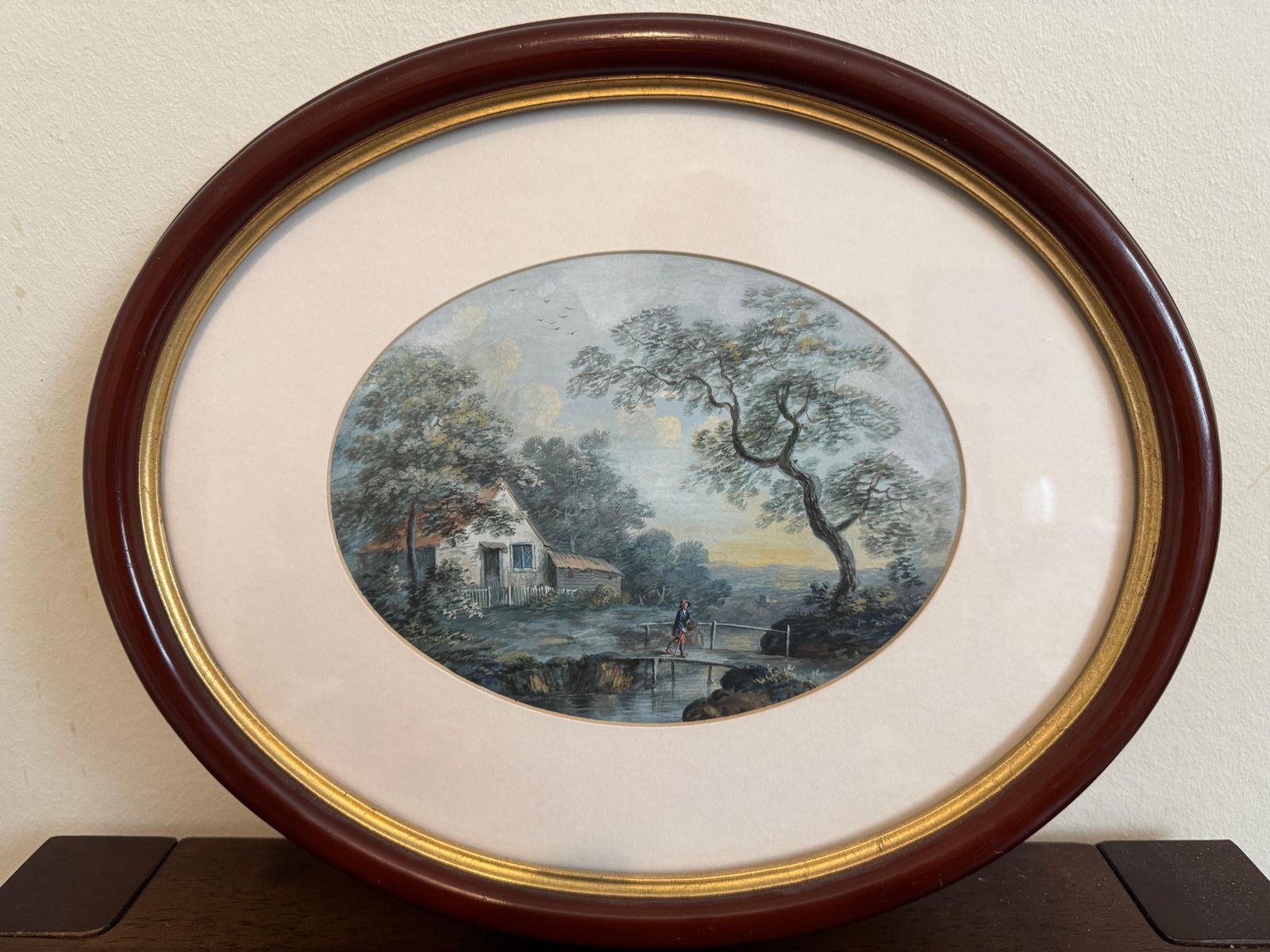Set Of 3 Framed 19th Century Watercolours   Pastoral Landscape Scenes photo Art